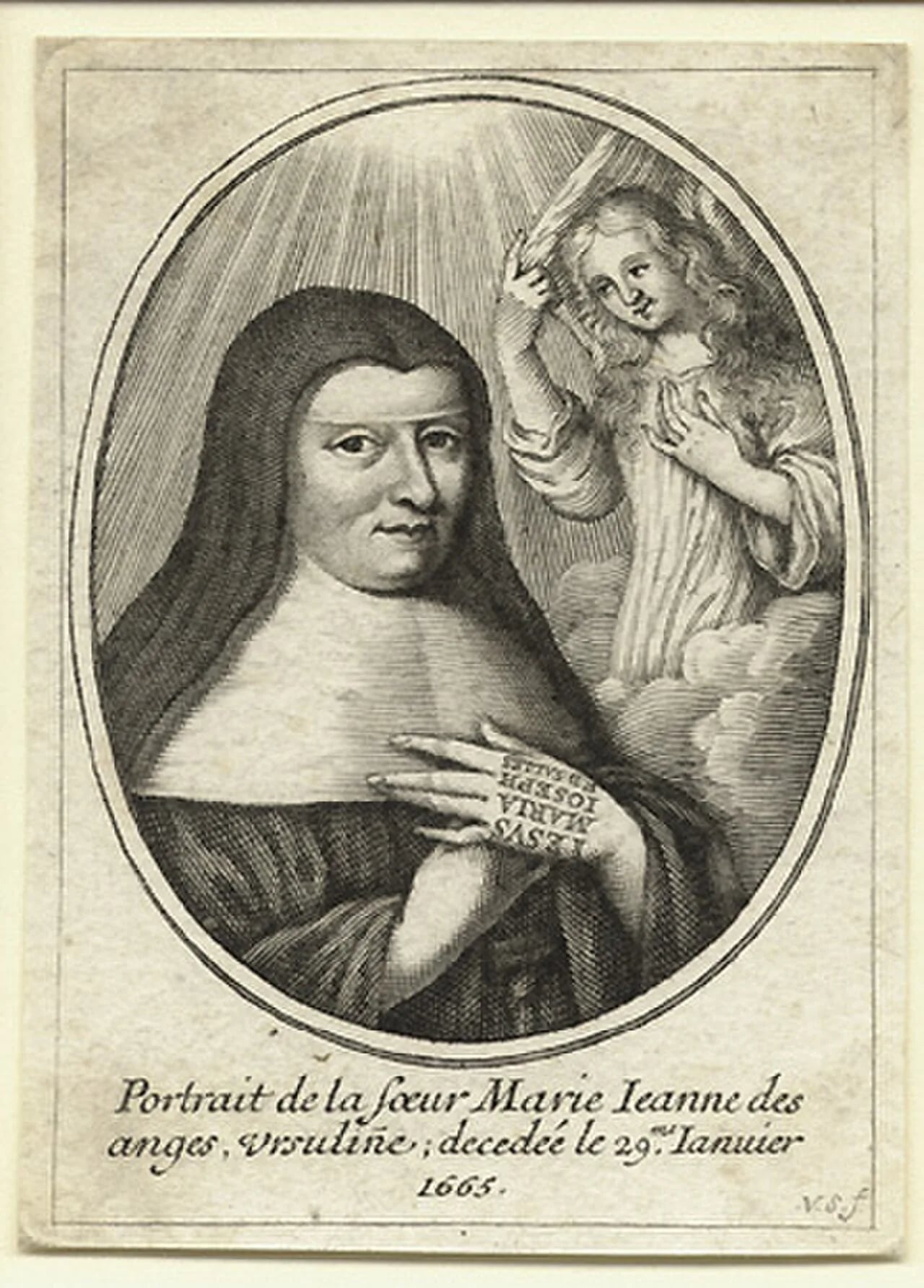 Porträt von Jeanne de Belcier (1602–1665) – Gedenkseite