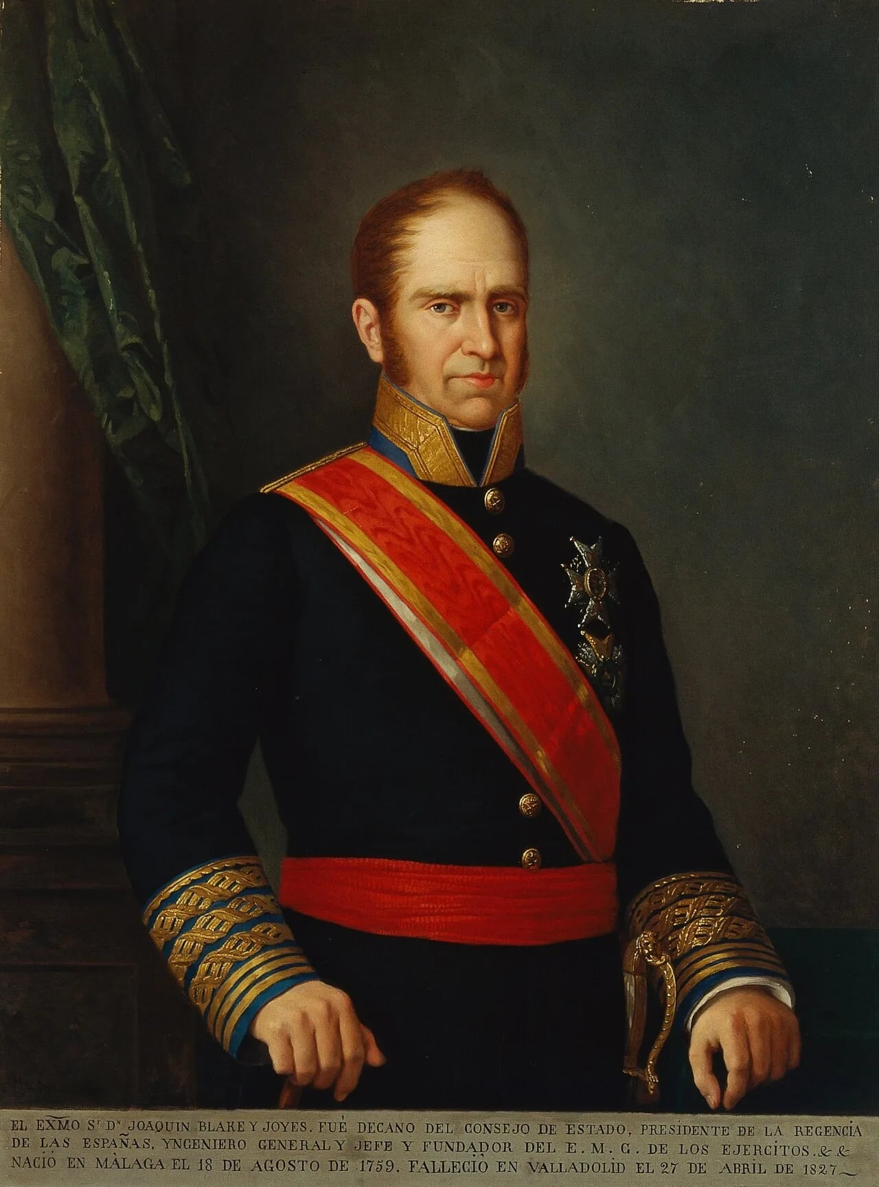 Porträt von Joaquín Blake y Joyes (1759–1827) – Gedenkseite