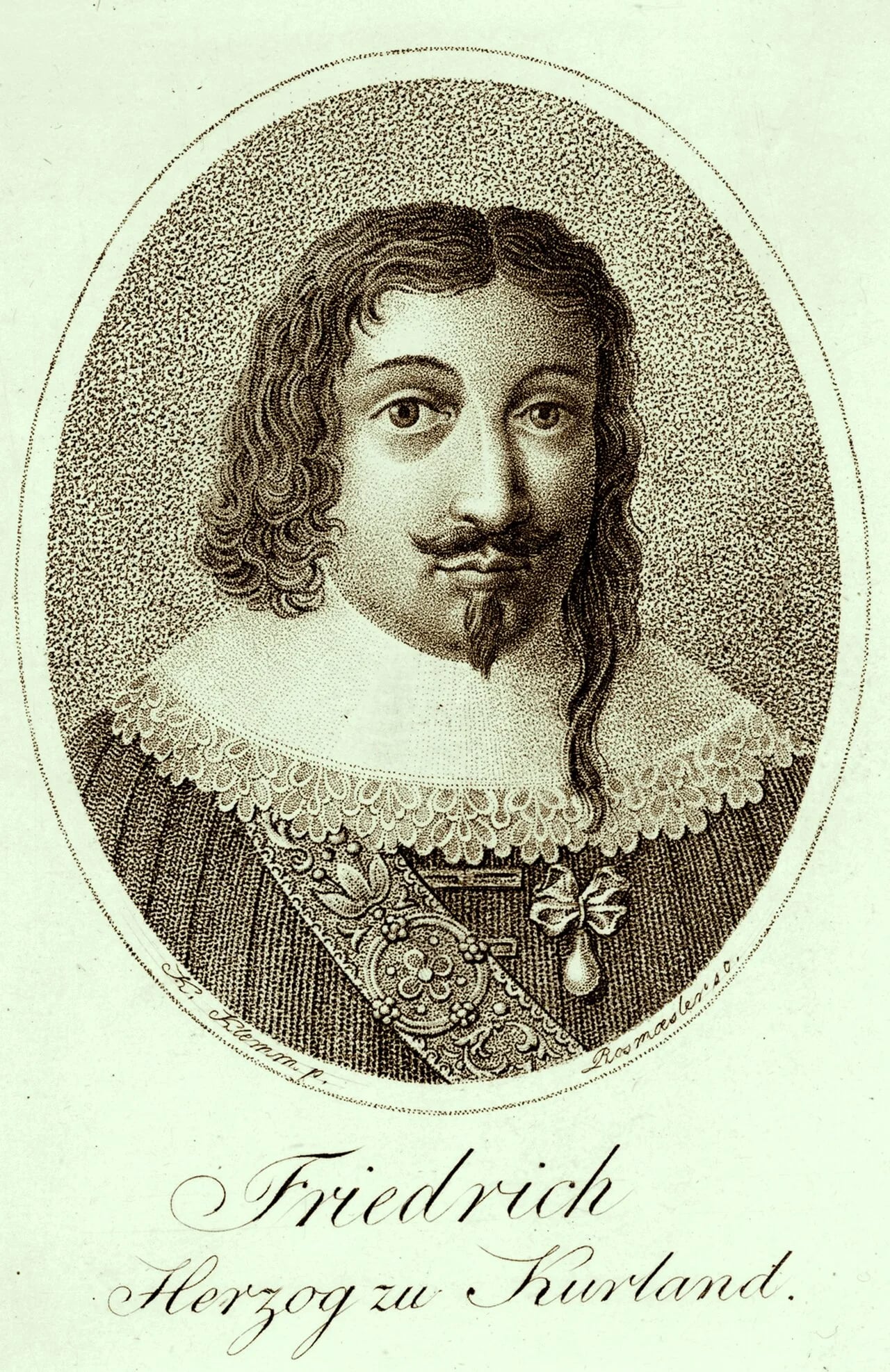 Porträt von Friedrich Kettler (1569–1642) – Gedenkseite