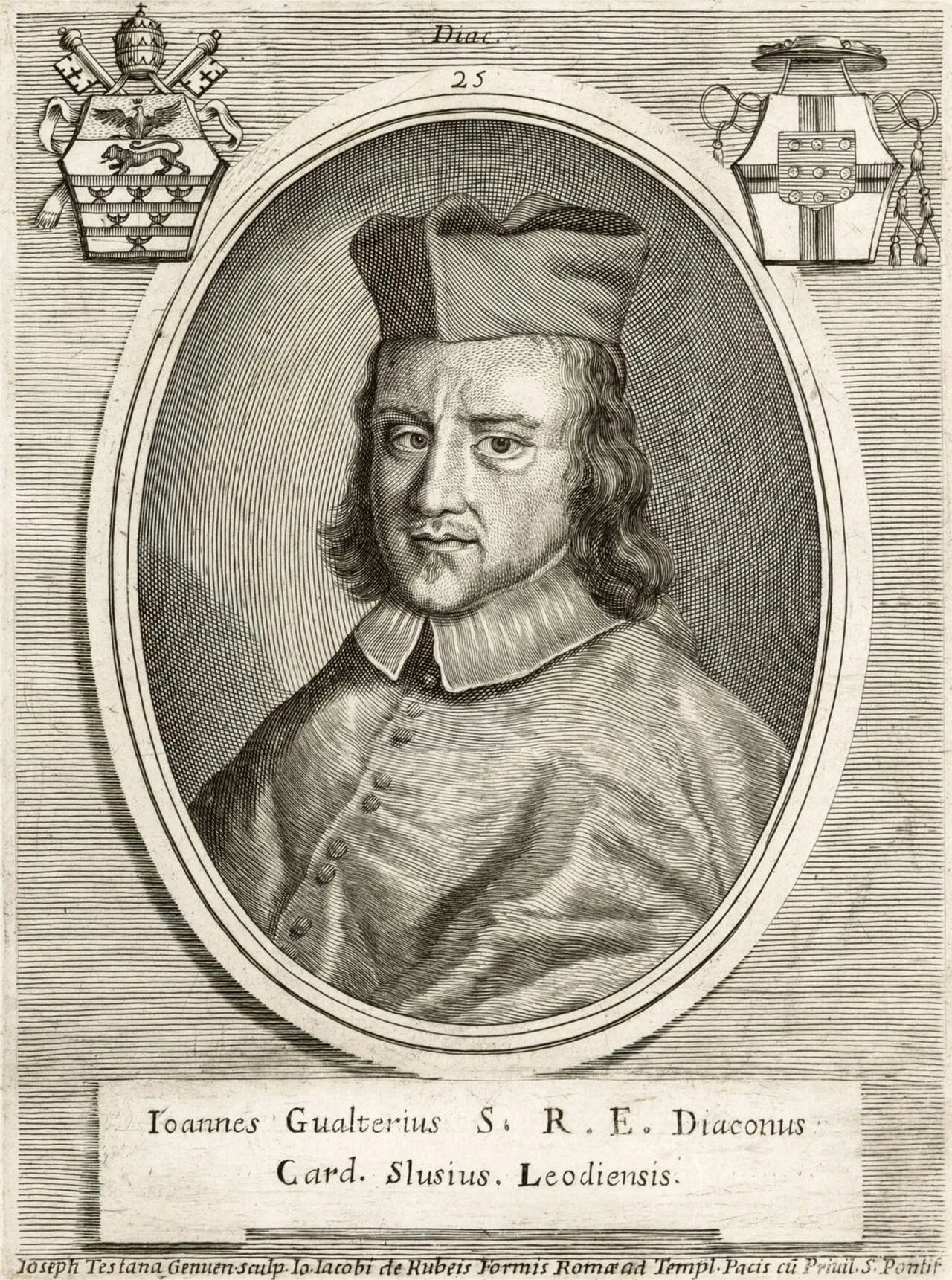 Porträt von Johannes Walter Sluse (1628–1687) – Gedenkseite