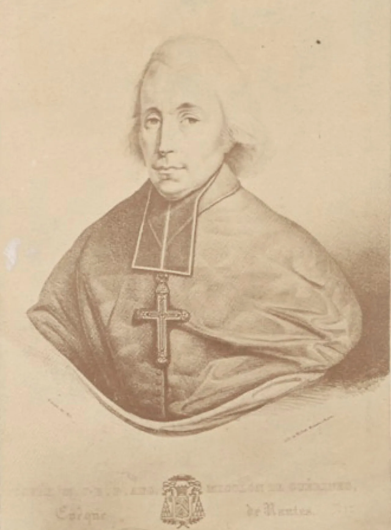 Porträt von Joseph Michel Jean-Baptiste Micolon de Guérines (1760–1838) – Gedenkseite