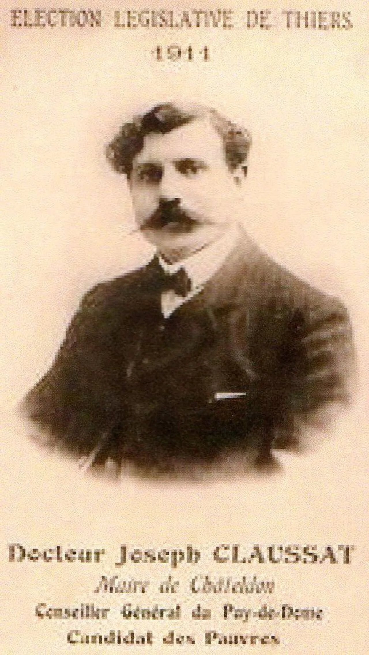 Portrait of Joseph Claussat (1874–1925) – memorial page
