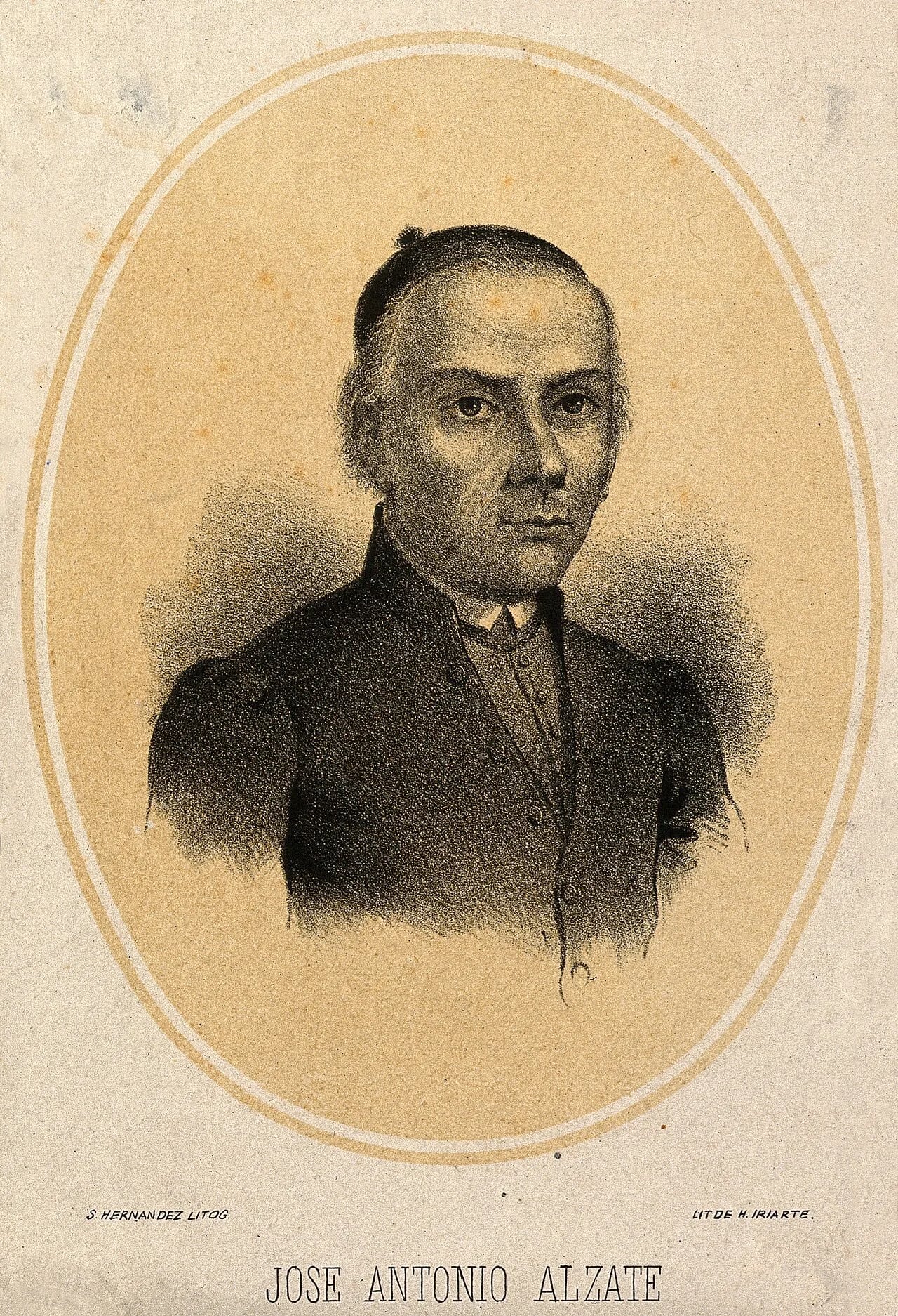 Porträt von José Antonio de Alzate y Ramírez (1737–1799) – Gedenkseite