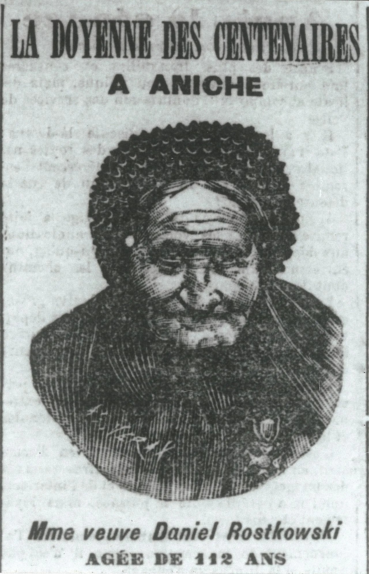 Porträt von Józefa Rostkowska (1784–1896) – Gedenkseite