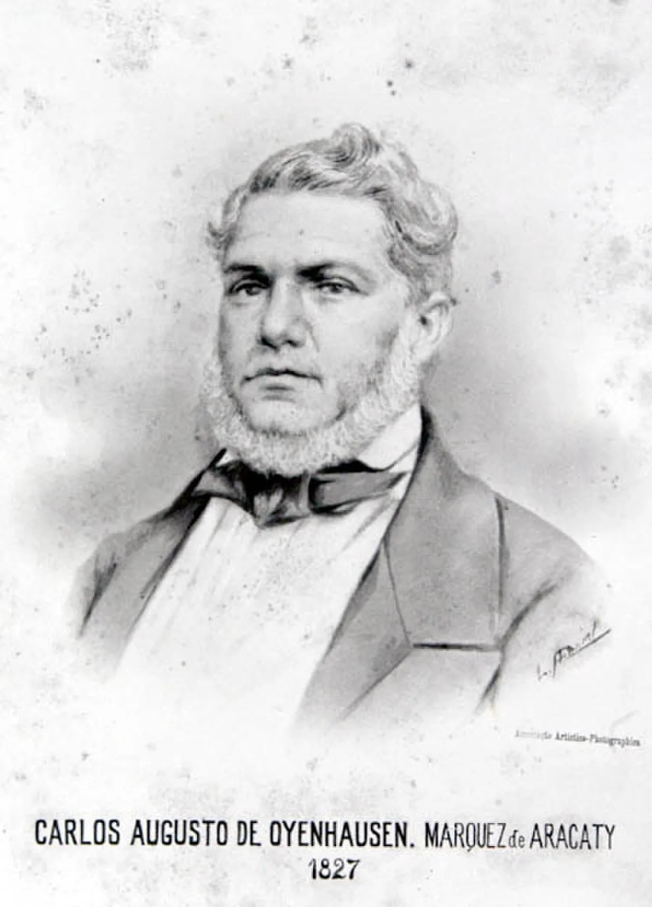 Porträt von João Carlos Augusto de Oyenhausen-Gravenburg (1776–1838) – Gedenkseite