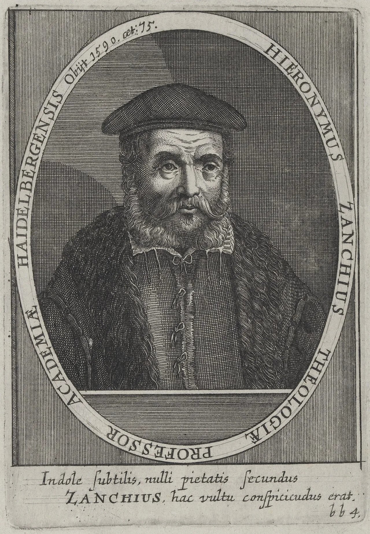 Portrait of Girolamo Zanchi (1516–1590) – memorial page