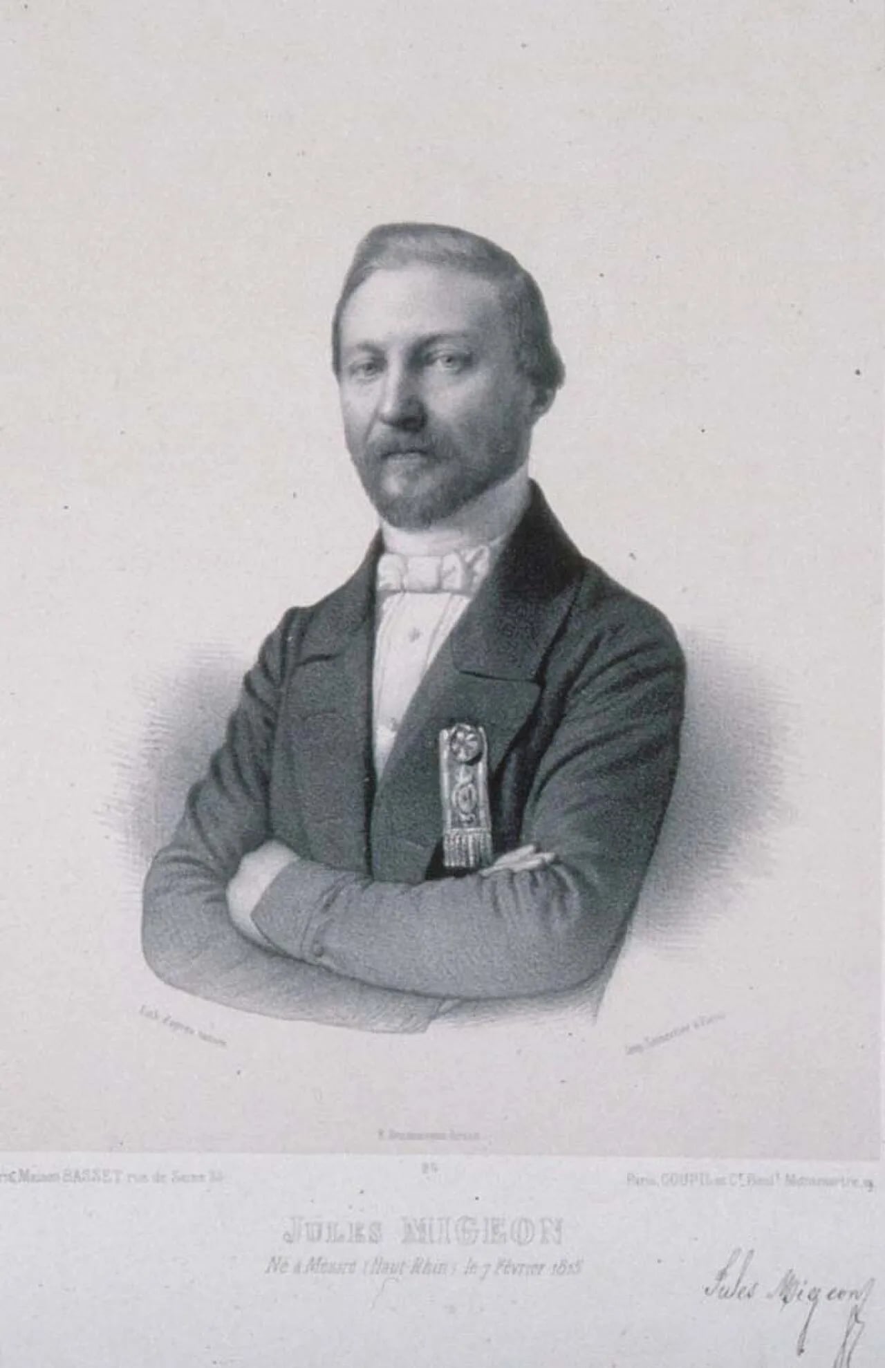 Porträt von Jules Migeon (1815–1868) – Gedenkseite