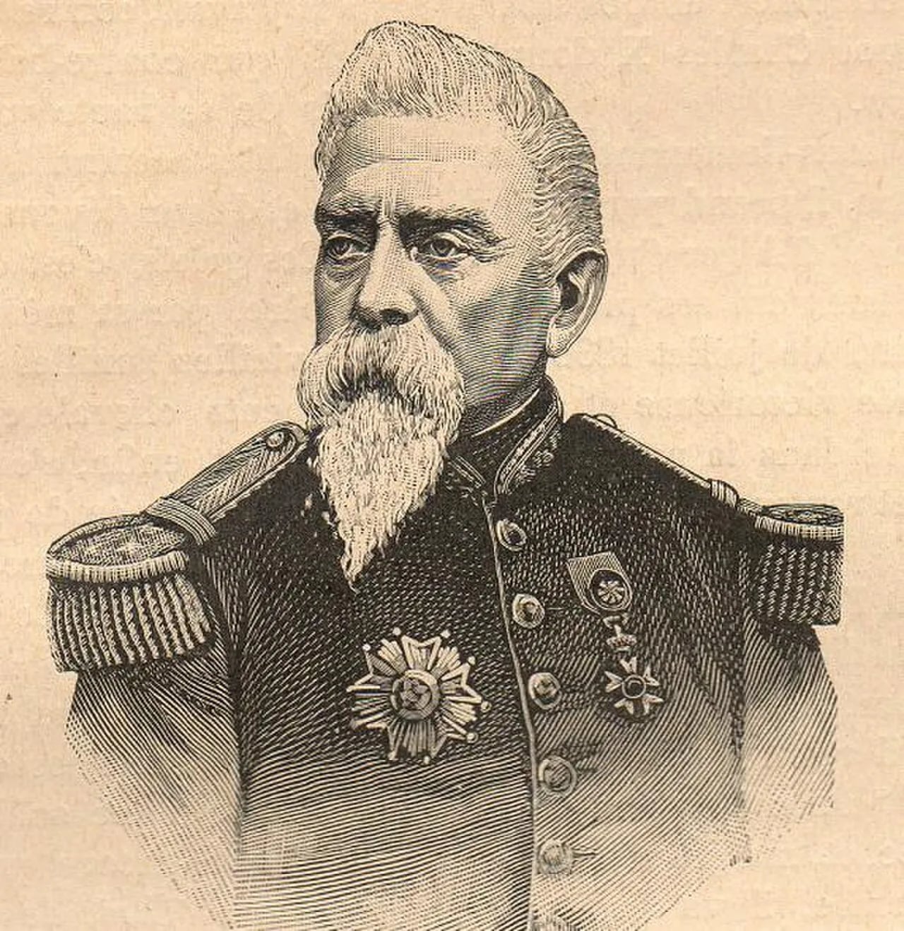 Porträt von Jules de Laveaucoupet (1806–1892) – Gedenkseite