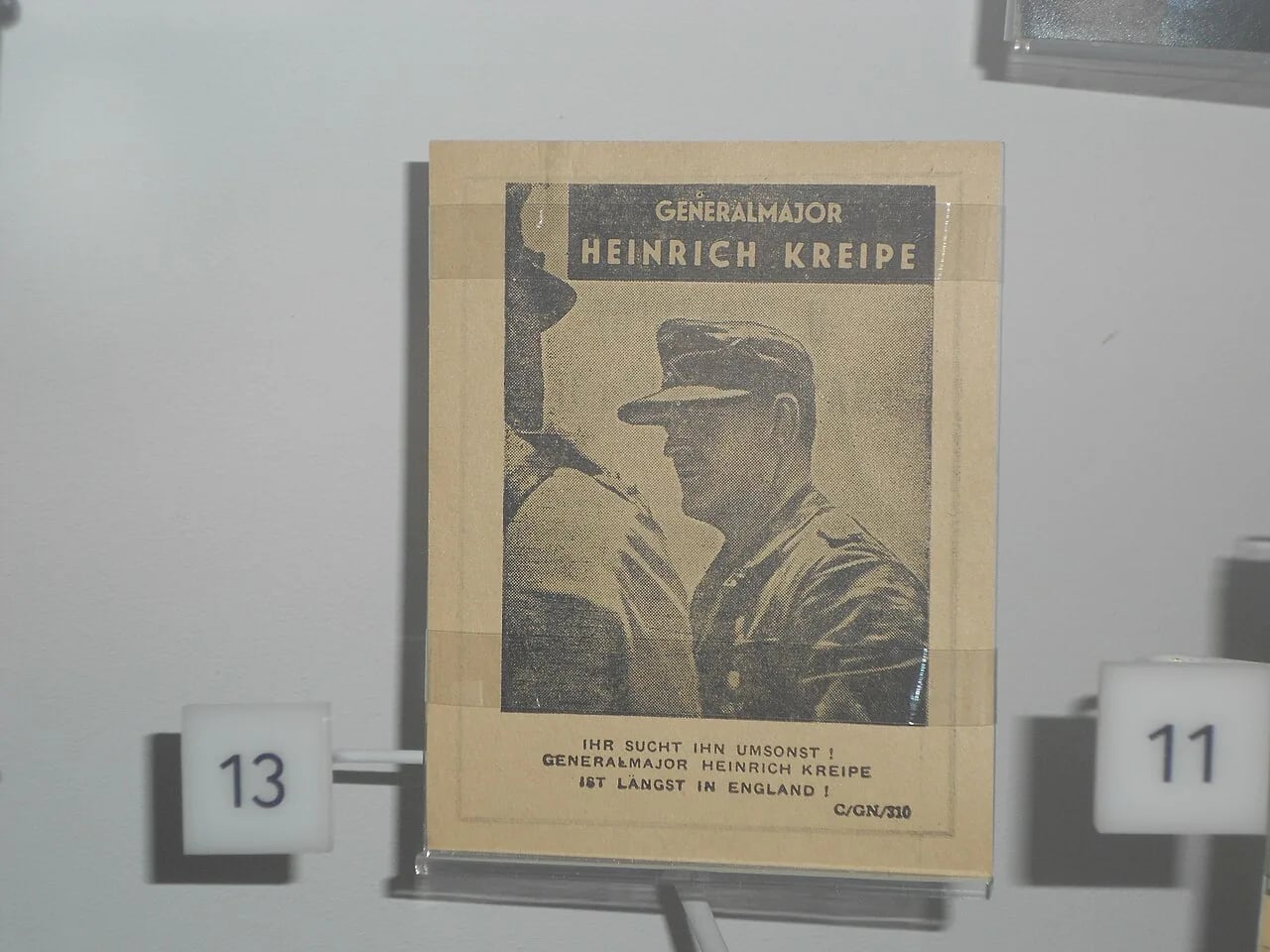 Porträt von Heinrich Kreipe (1895–1976) – Gedenkseite