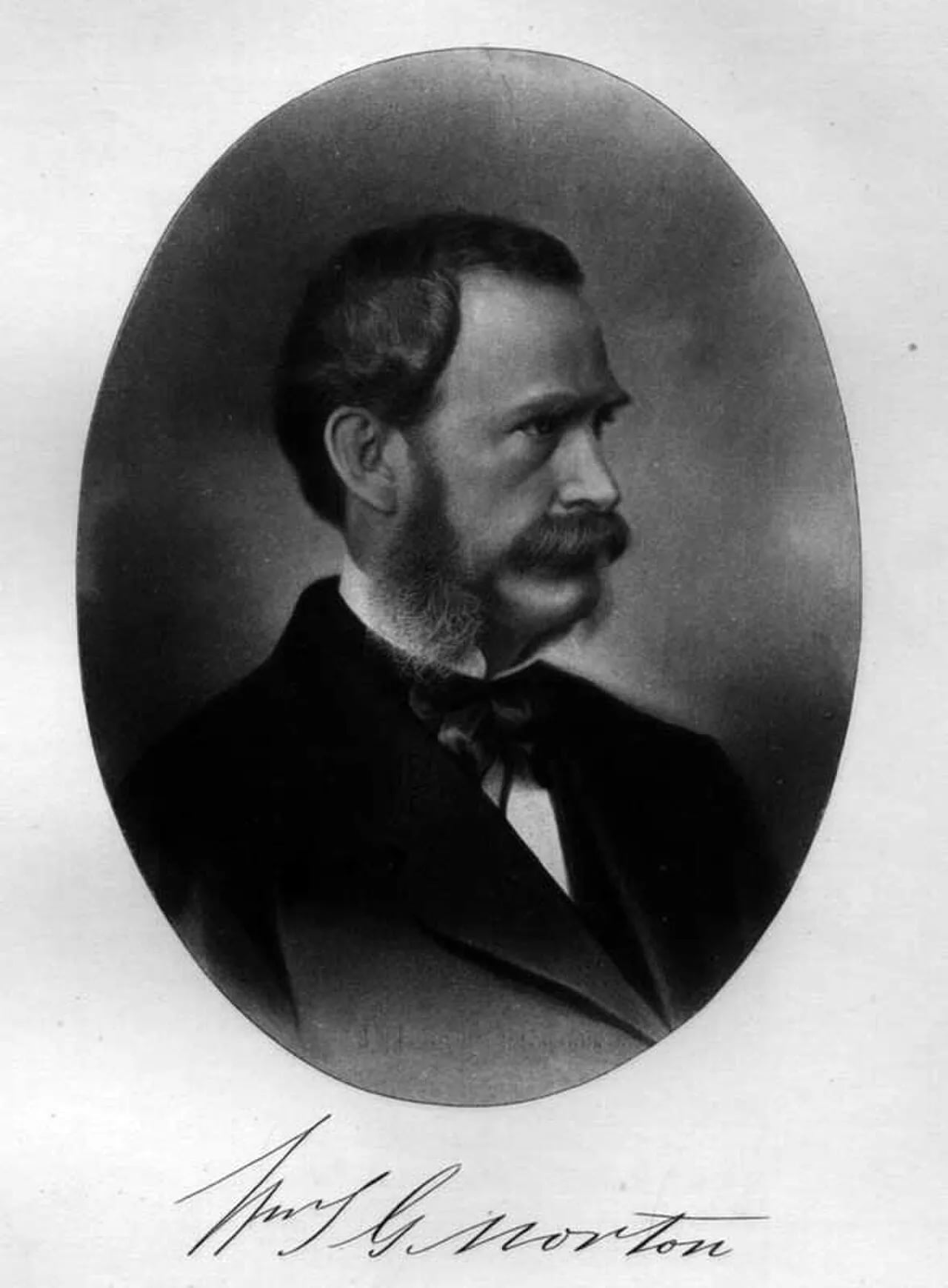 Porträt von William Thomas Green Morton (1819–1868) – Gedenkseite