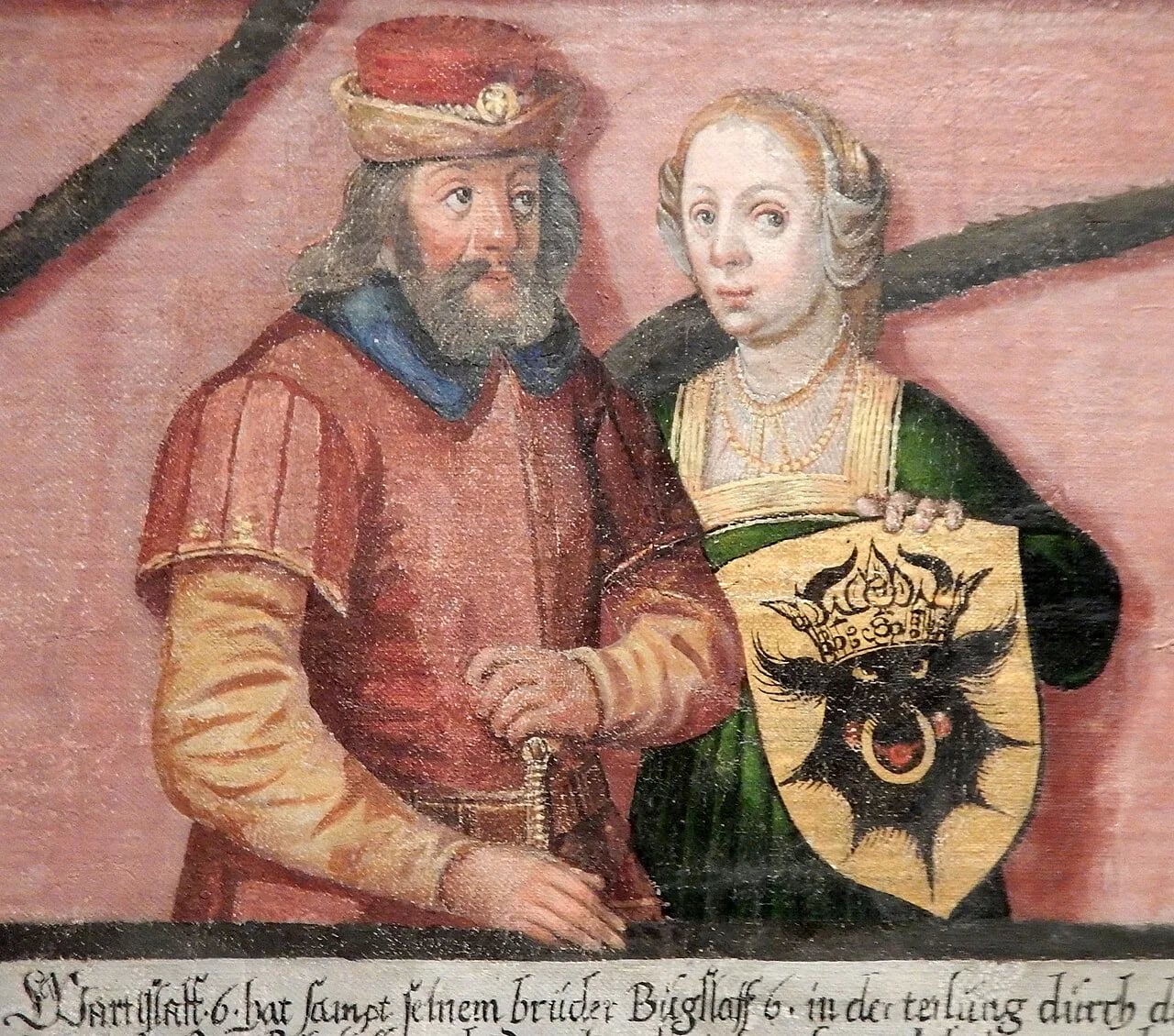 Porträt von Wartislaw VI. (1345–1394) – Gedenkseite