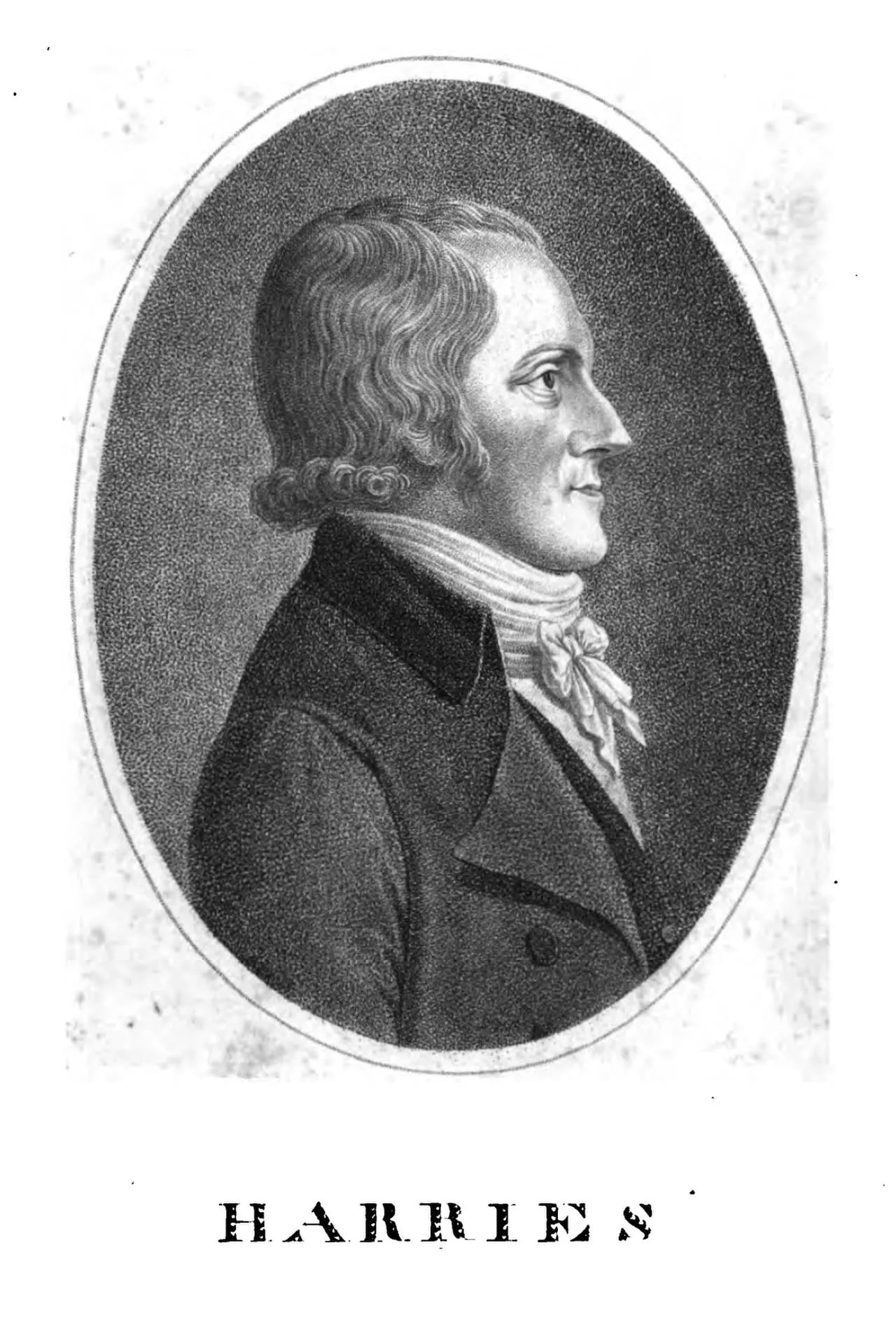 Porträt von Heinrich Harries (1762–1802) – Gedenkseite