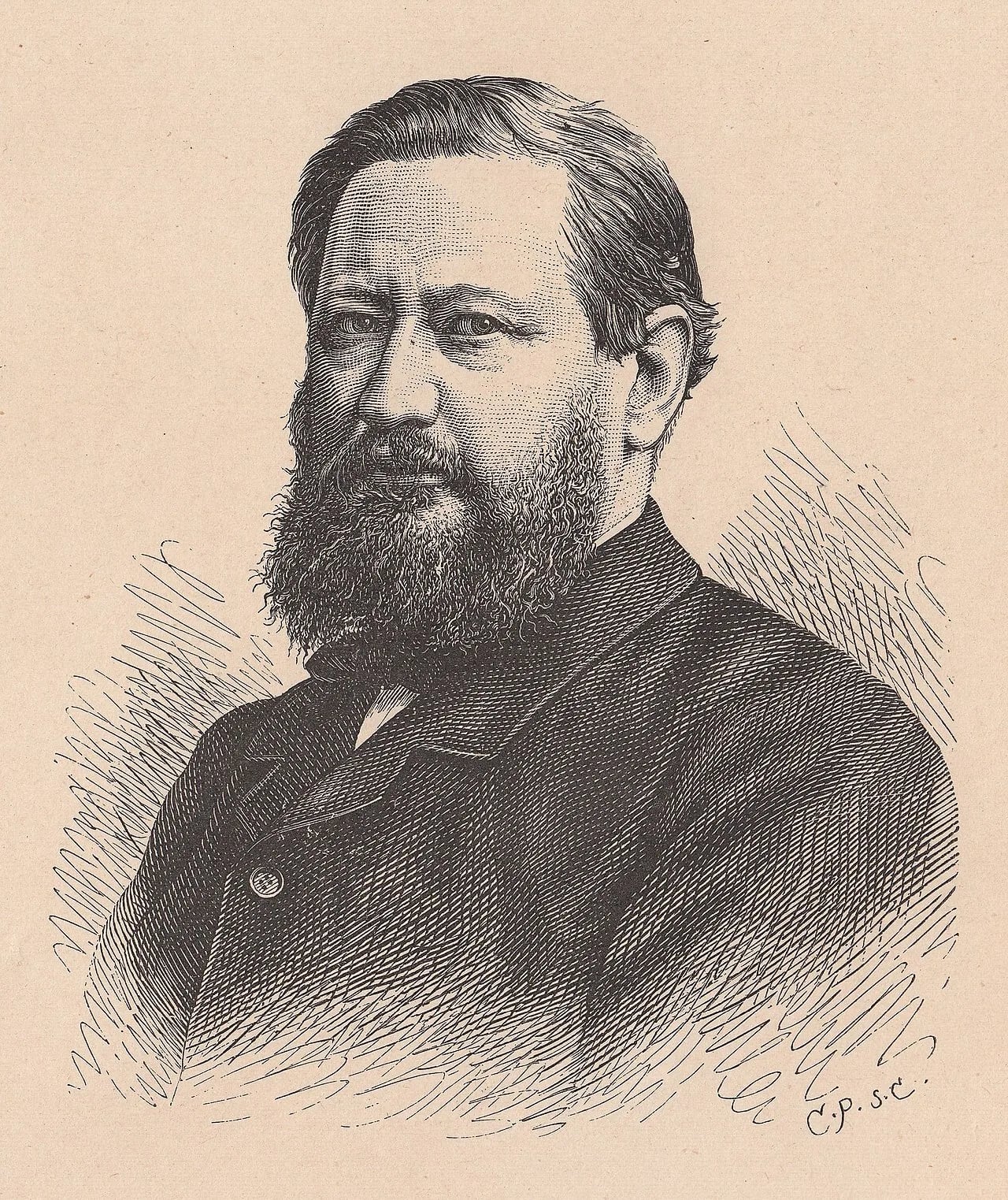 Porträt von Sophus Schandorph (1836–1901) – Gedenkseite