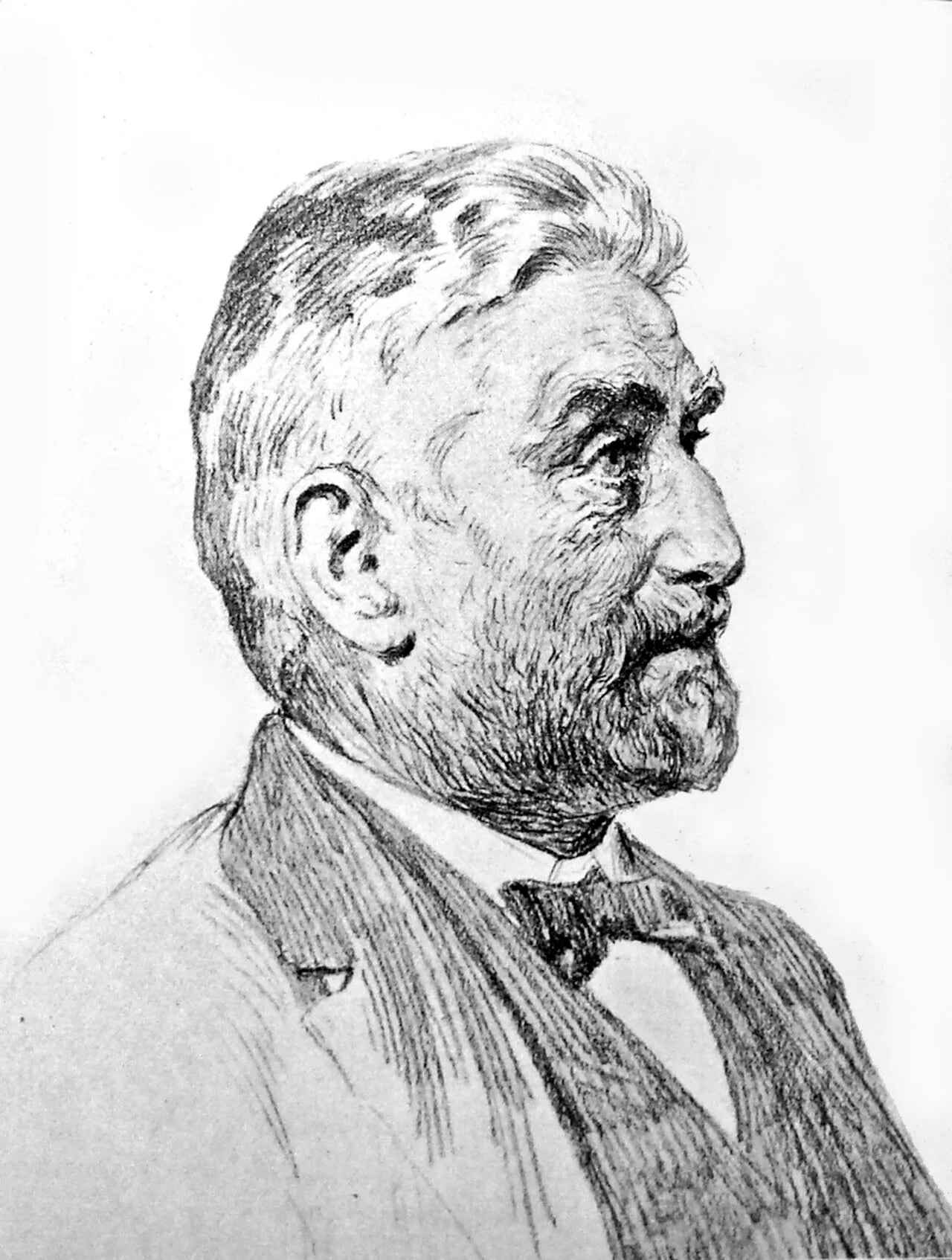Portrait of Julius Henrik Lange (1838–1896) – memorial page