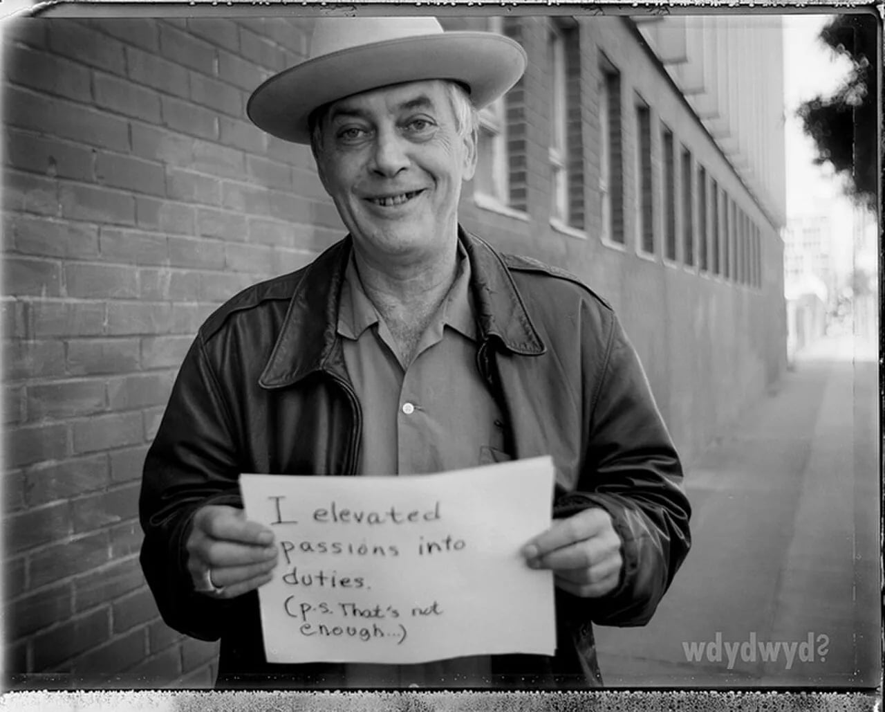 Porträt von Larry Harvey (1948–2018) – Gedenkseite