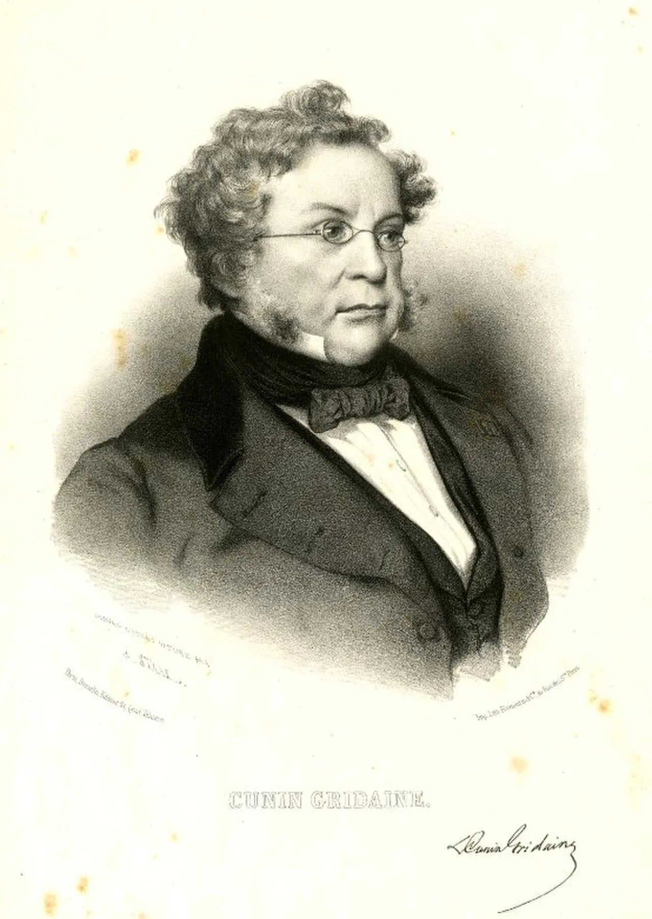 Portrait of Laurent Cunin-Gridaine (1778–1859) – memorial page