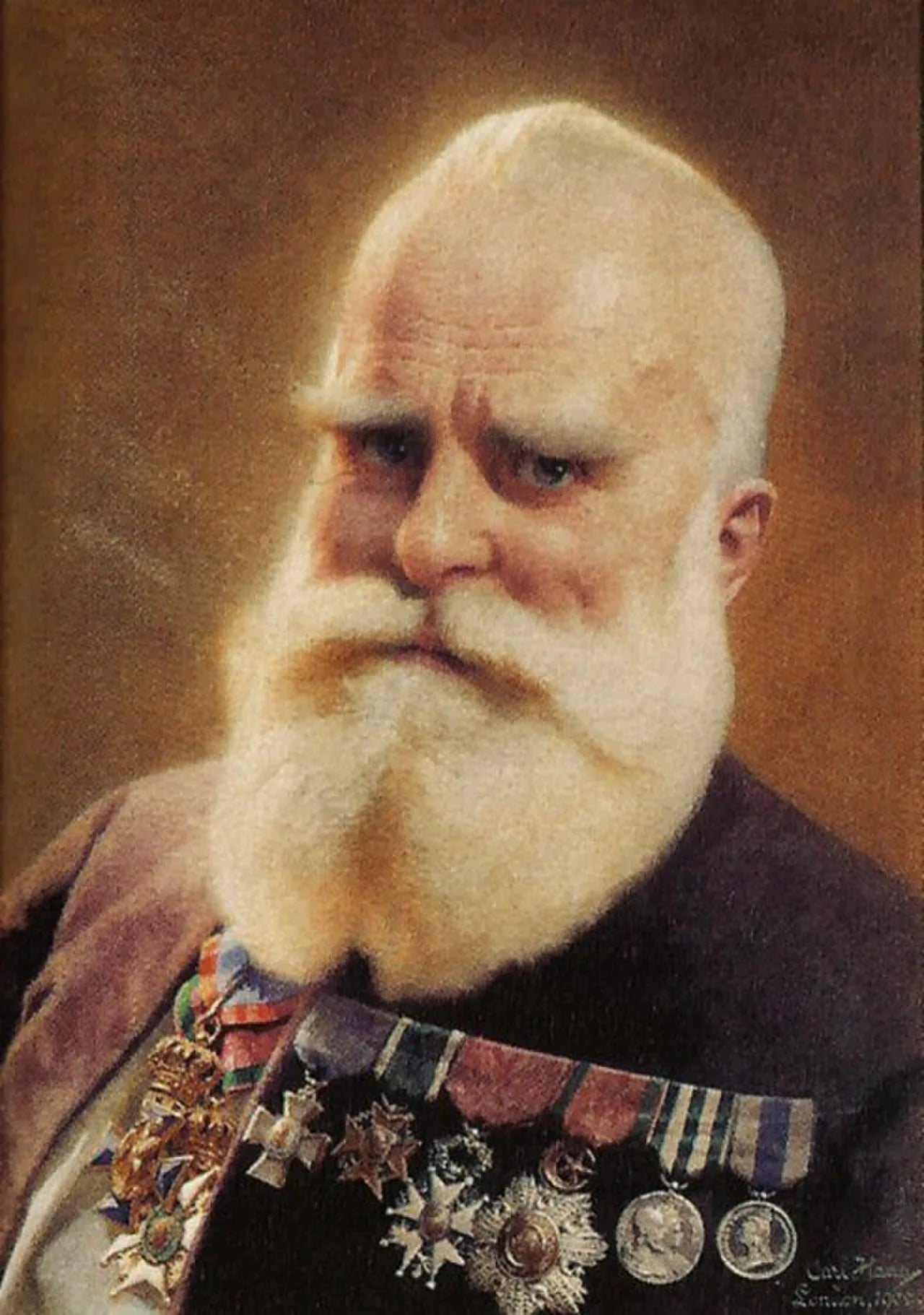 Portrait of Carl Haag (1820–1915) – memorial page