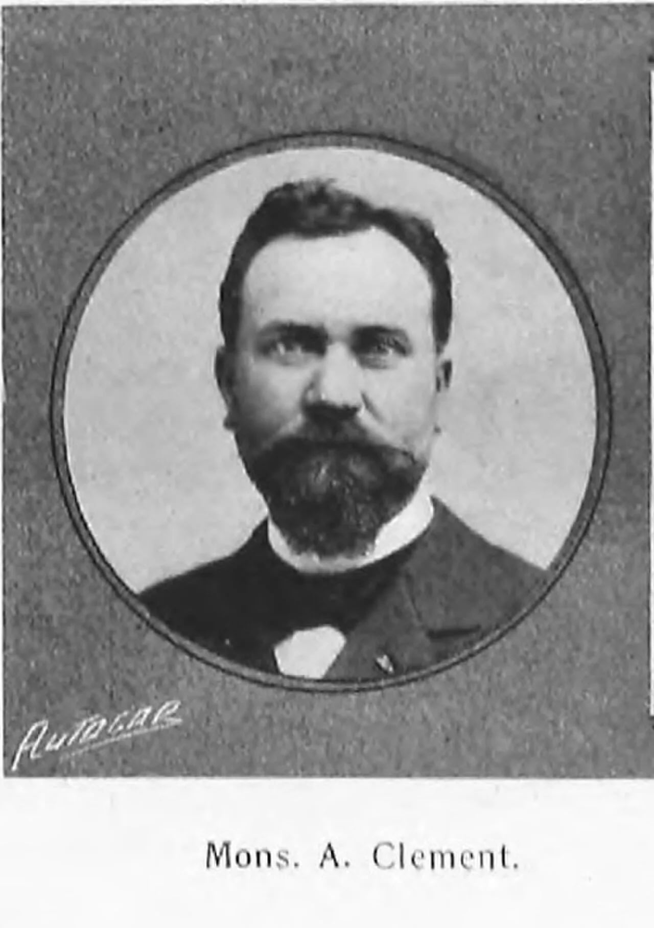Porträt von Adolphe Clément (1855–1928) – Gedenkseite