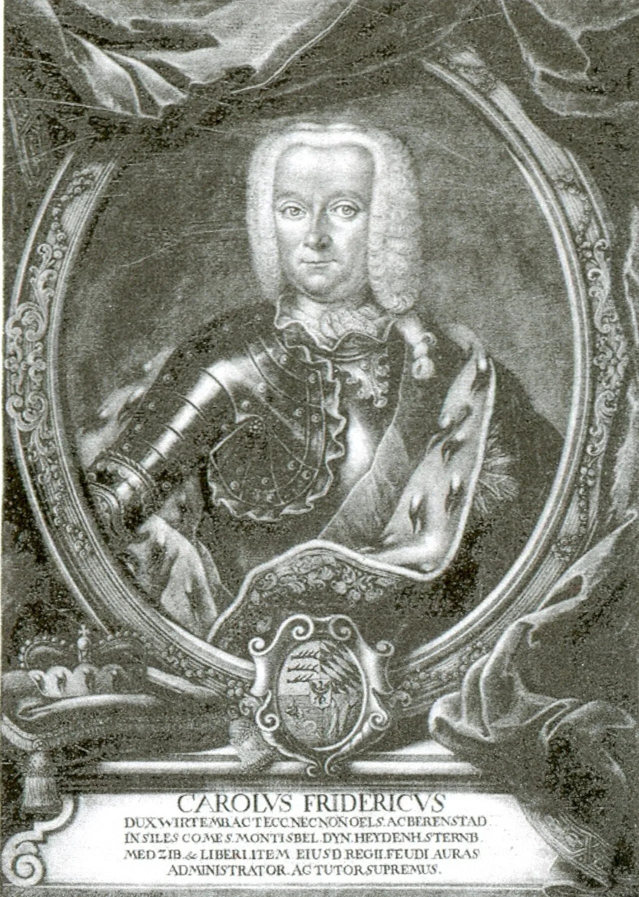 Portrait of Karl Friedrich II. (1690–1761) – memorial page