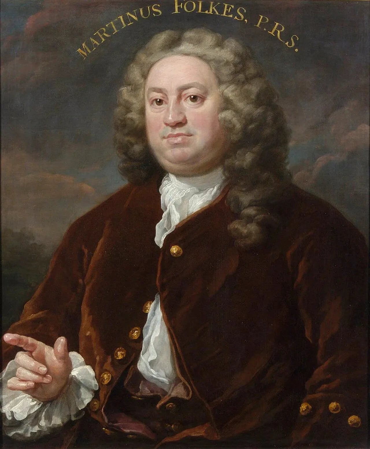 Porträt von Martin Folkes (1690–1754) – Gedenkseite
