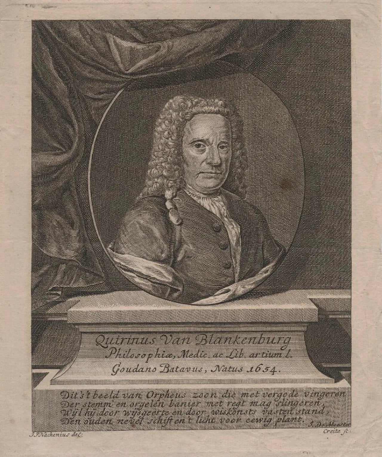 Portrait of Quirinus van Blankenburg (1654–1739) – memorial page