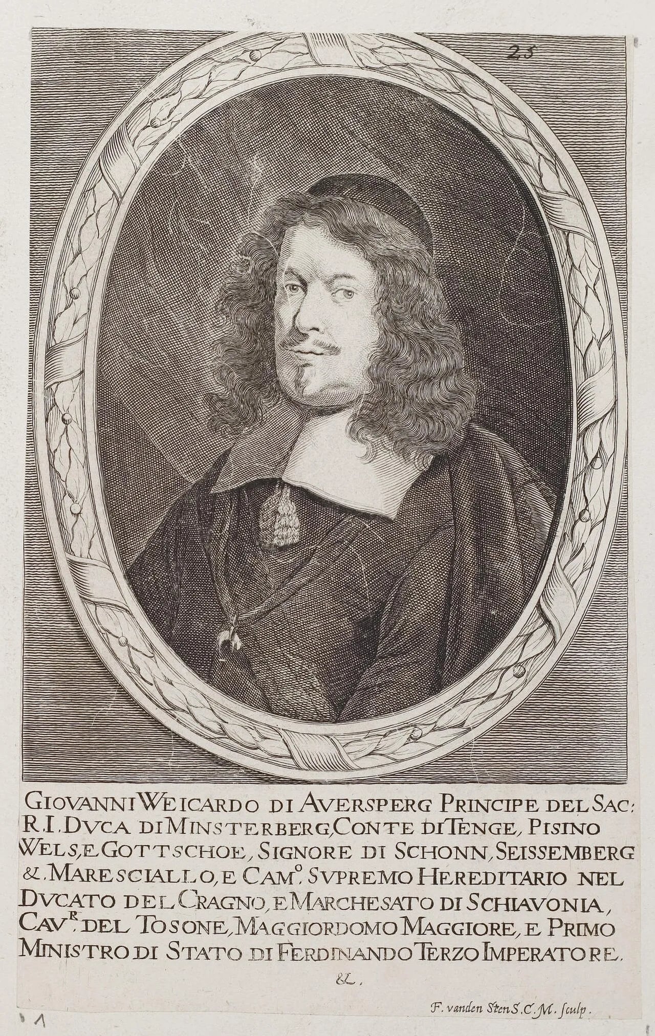 Portrait of Johann Weikhard von Auersperg (1615–1677) – memorial page