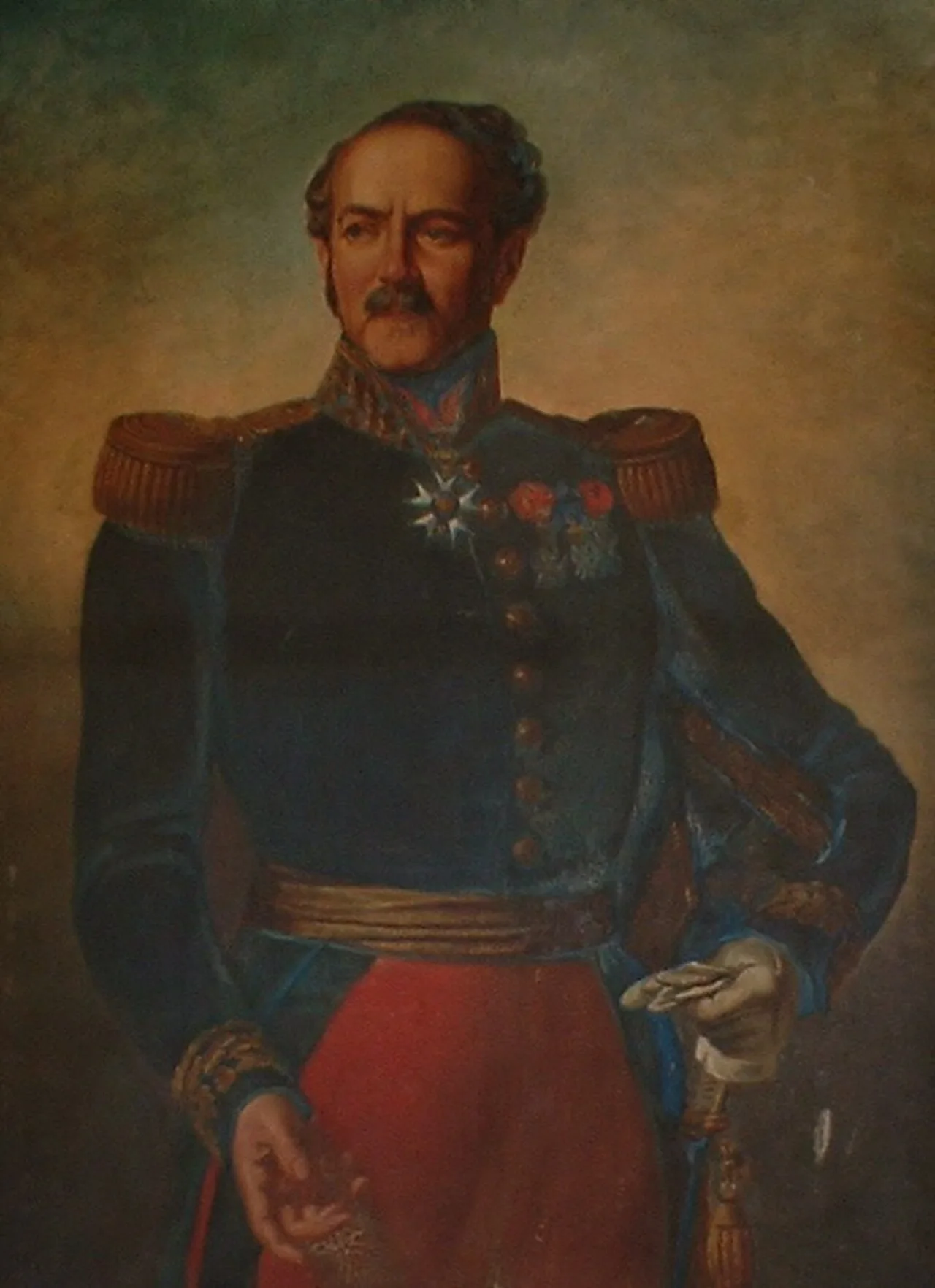 Porträt von Louis-Armand de Lespinay (1789–1869) – Gedenkseite