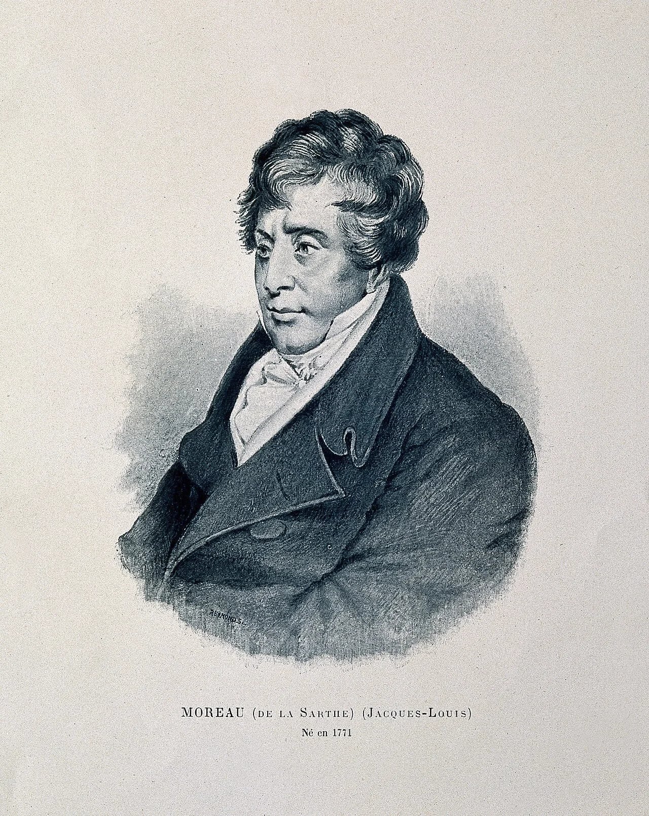 Porträt von Jacques-Louis Moreau de la Sarthe (1771–1826) – Gedenkseite