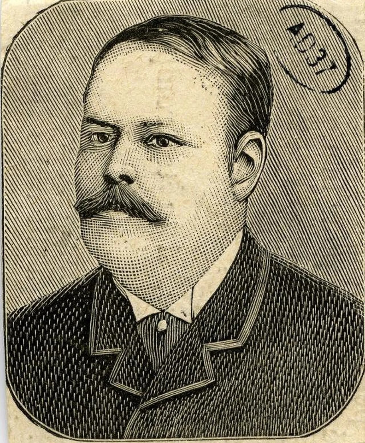 Porträt von Louis-Virgile-Raoul du Saussay (1846–1932) – Gedenkseite
