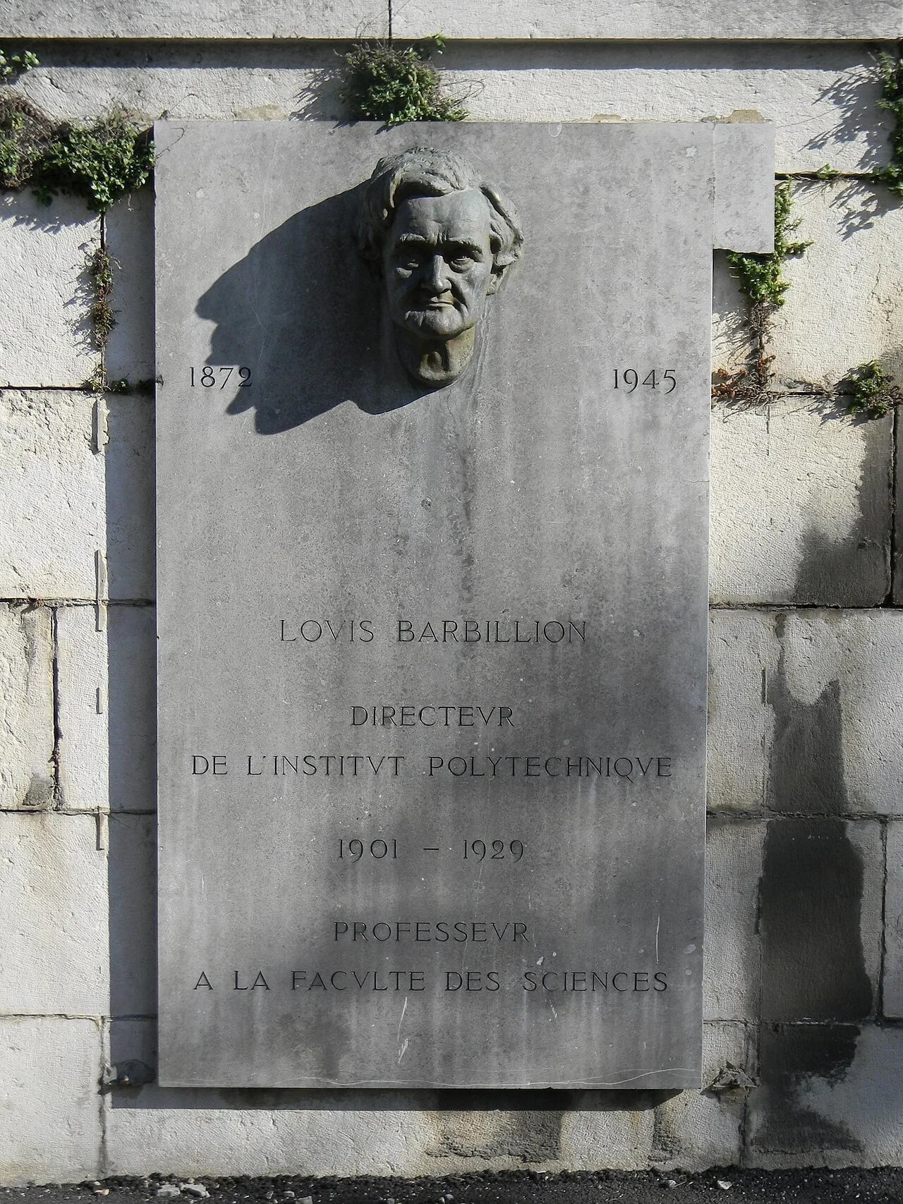 Porträt von Louis Barbillion (1873–1945) – Gedenkseite