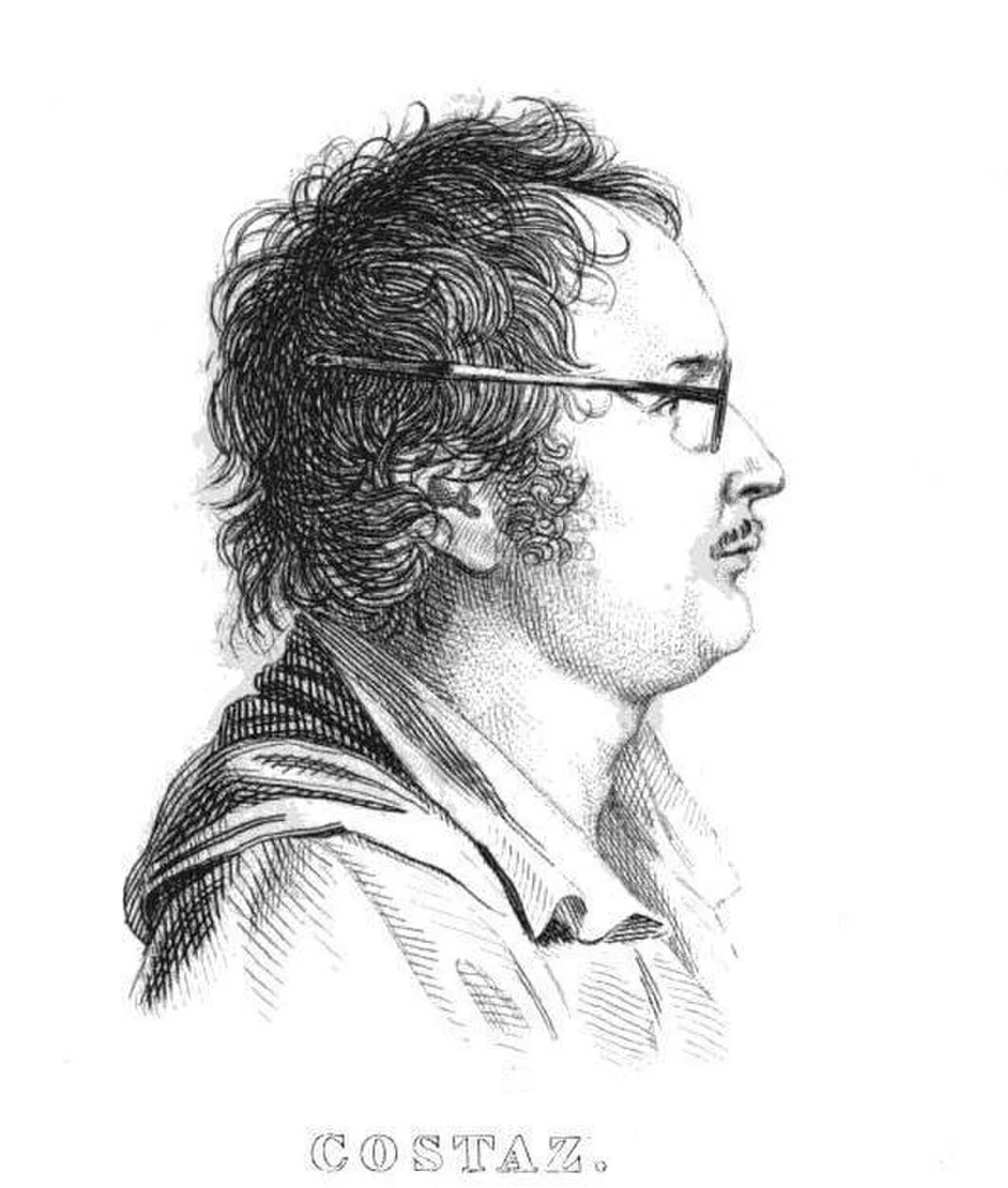 Porträt von Louis Costaz (1767–1842) – Gedenkseite