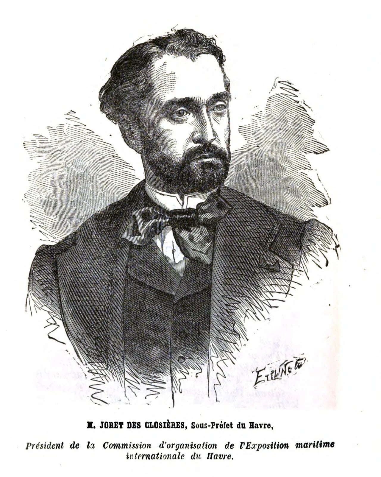 Portrait of Louis Joret des Closières (1821–1878) – memorial page