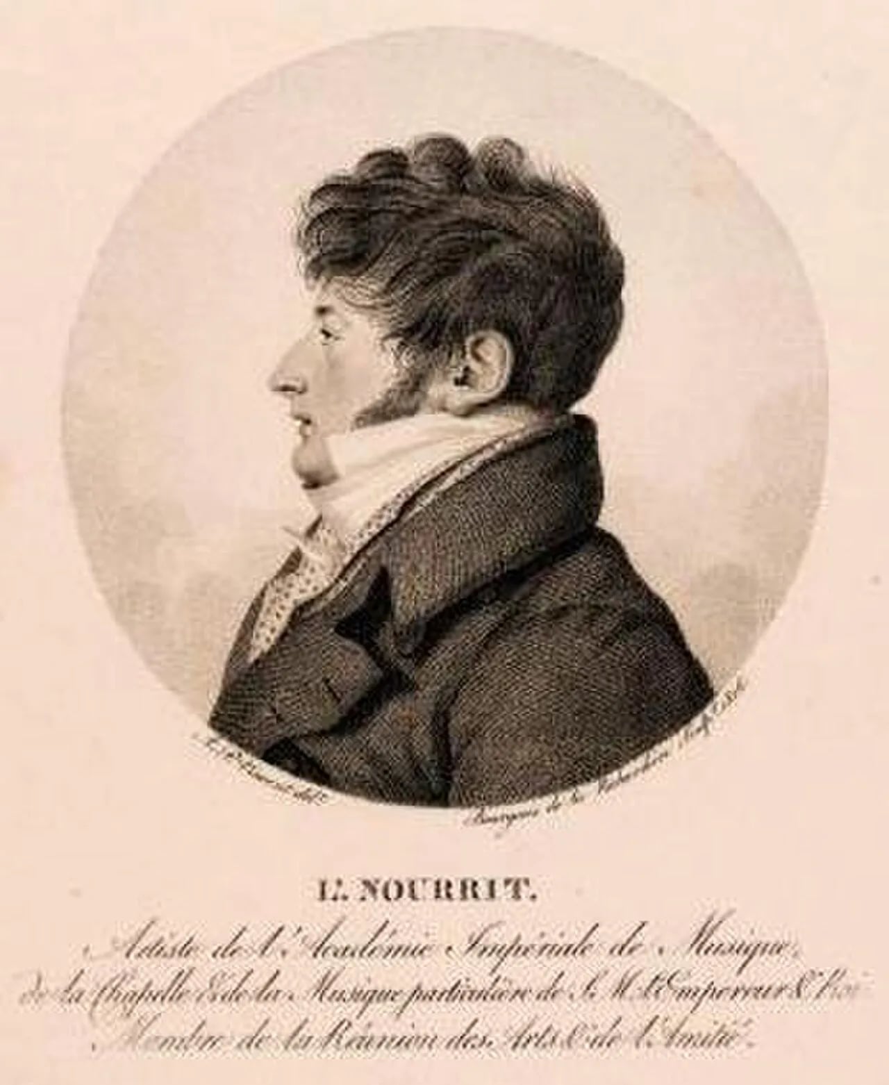 Porträt von Louis Nourrit (1780–1831) – Gedenkseite