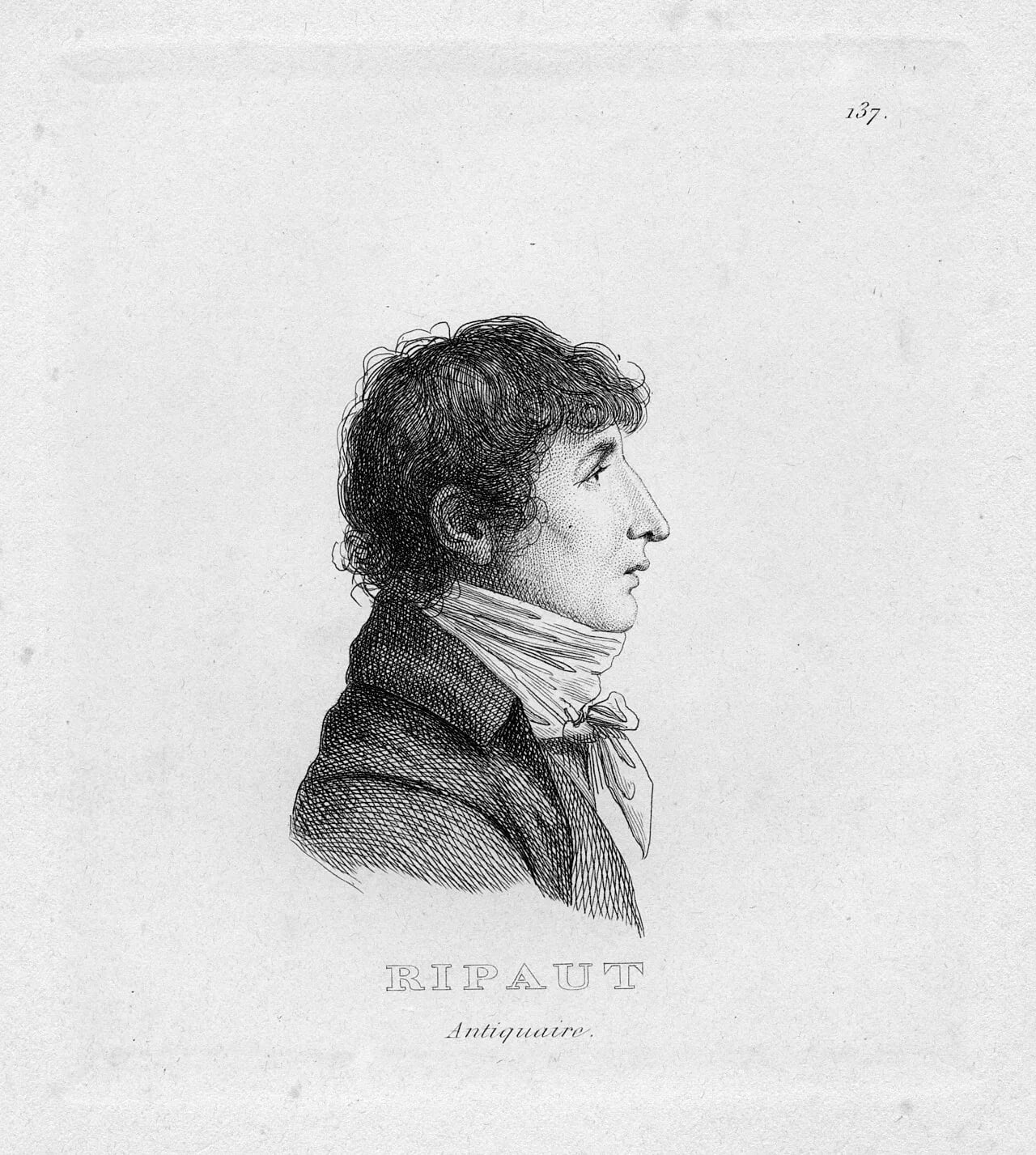 Porträt von Louis-Madeleine Ripault (1775–1823) – Gedenkseite