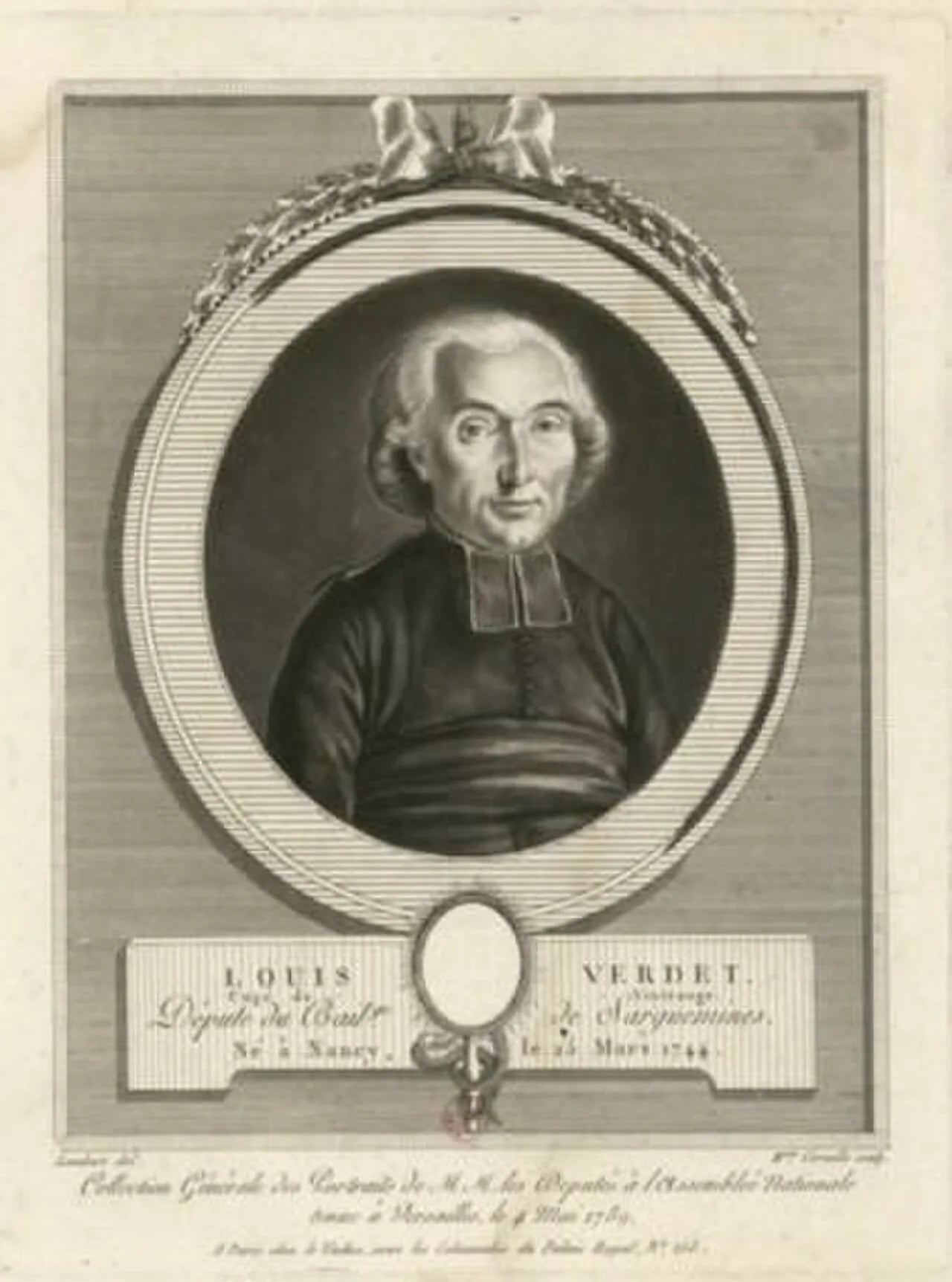 Porträt von Louis Verdet (1744–1819) – Gedenkseite