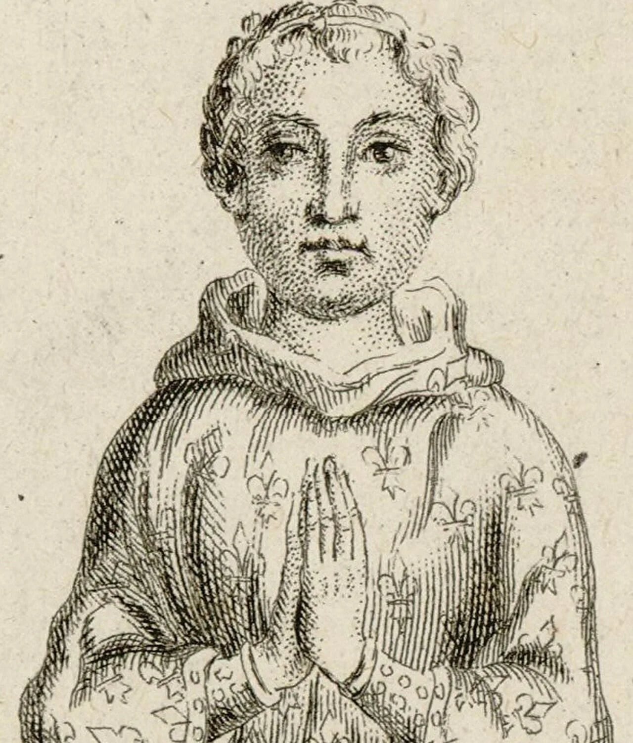 Porträt von Ludwig von Frankreich (1264–1276) – Gedenkseite