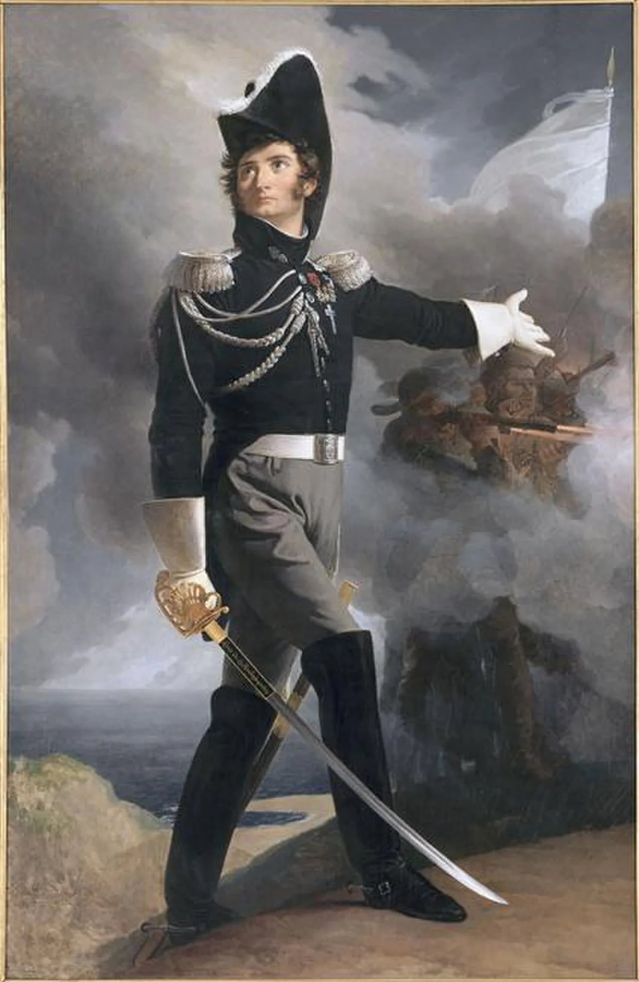 Porträt von Louis de La Rochejaquelein (1777–1815) – Gedenkseite