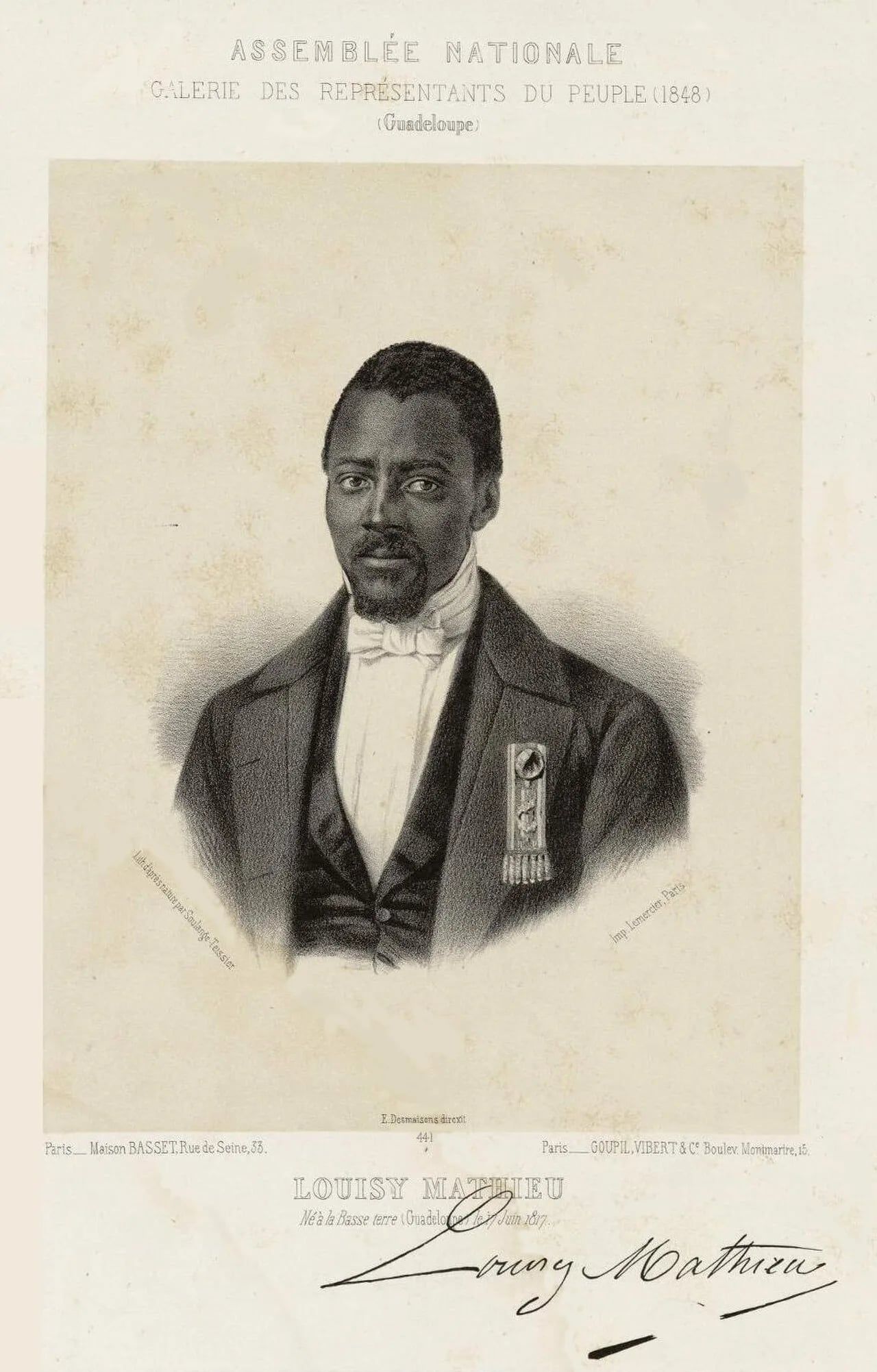 Portrait of Louisy Mathieu (1817–1874) – memorial page