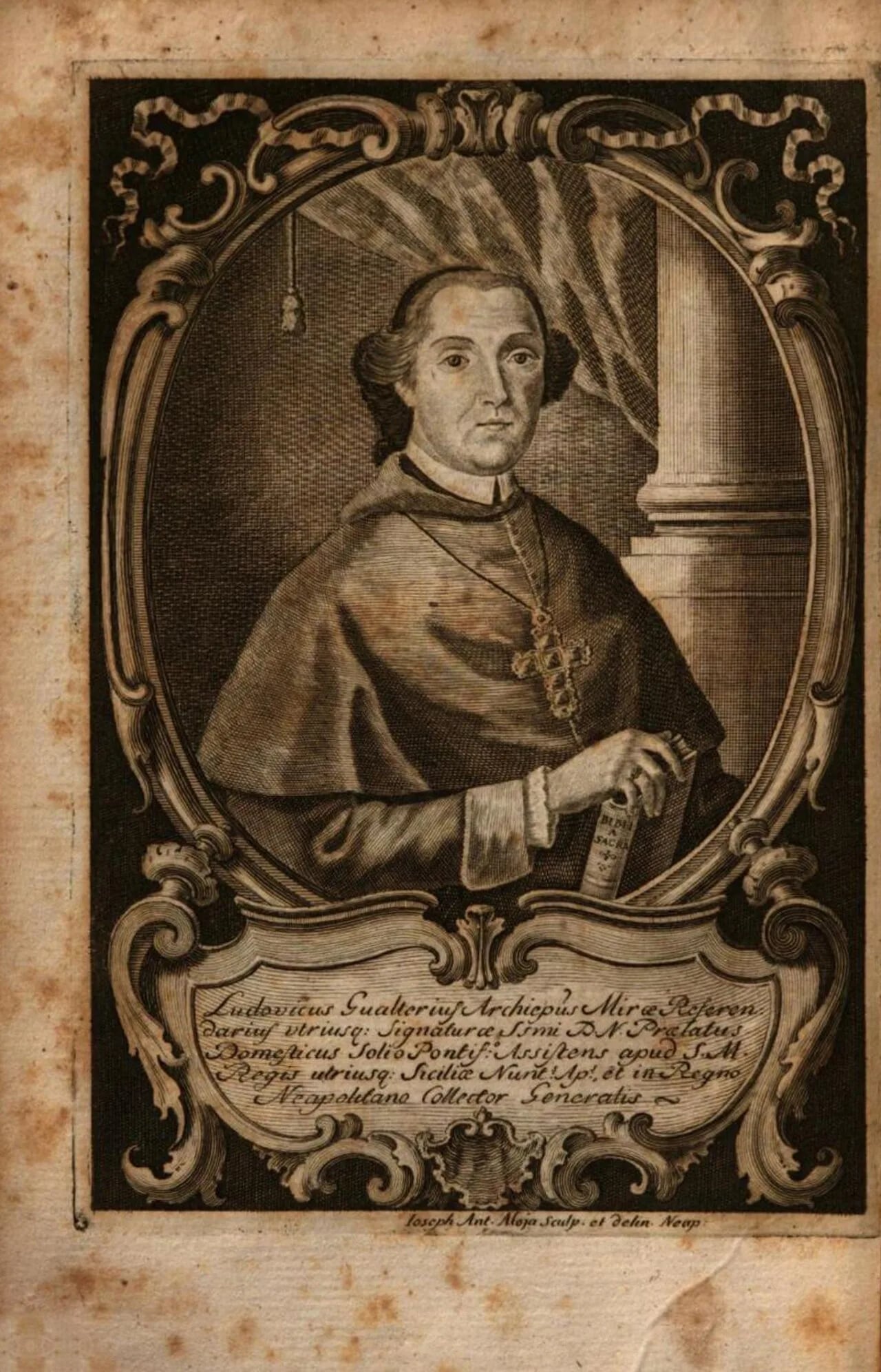 Porträt von Ludovico Gualtiero Gualtieri (1706–1761) – Gedenkseite