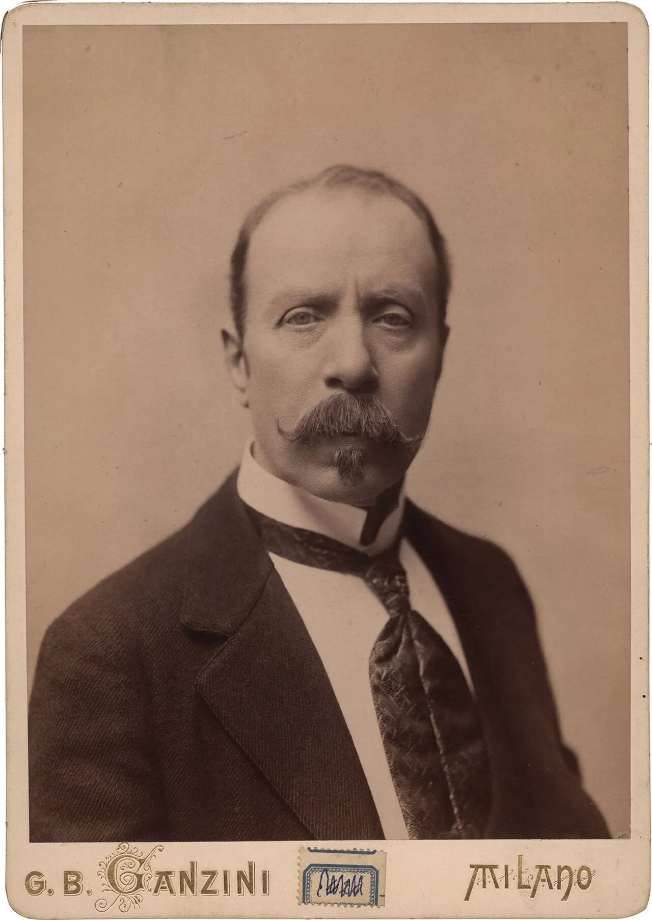 Porträt von Luigi Manzotti (1835–1905) – Gedenkseite