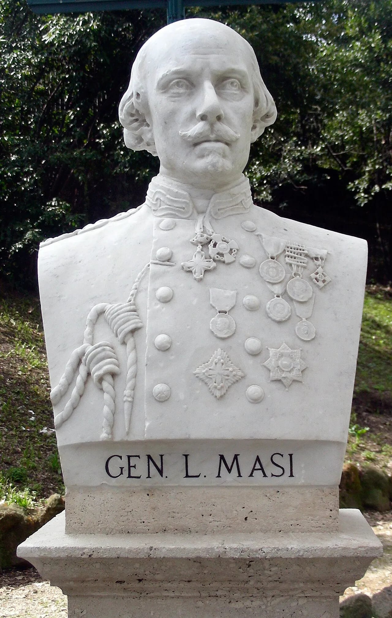 Porträt von Luigi Masi (1814–1872) – Gedenkseite