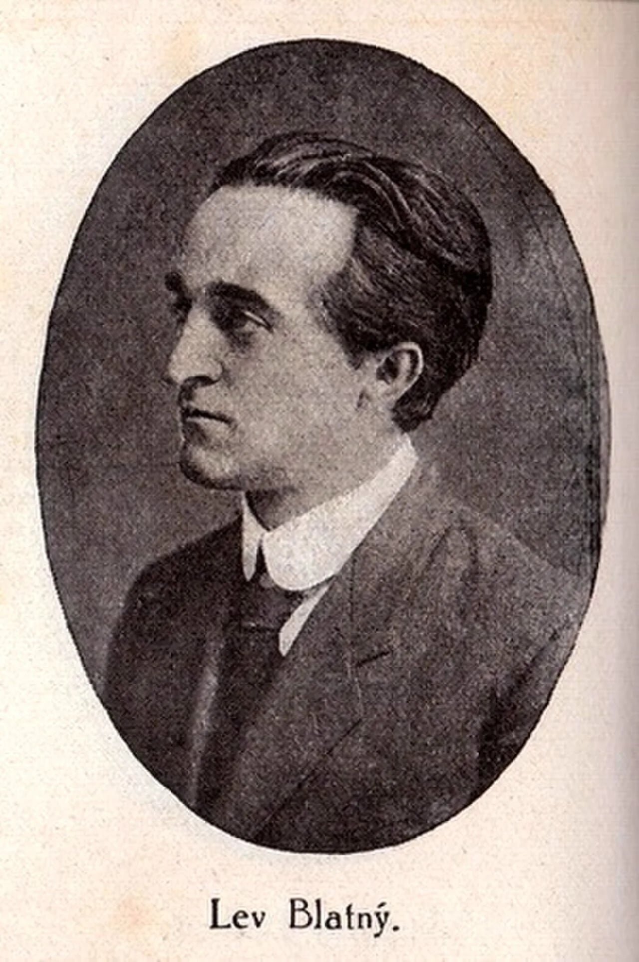 Porträt von Lev Blatný (1894–1930) – Gedenkseite