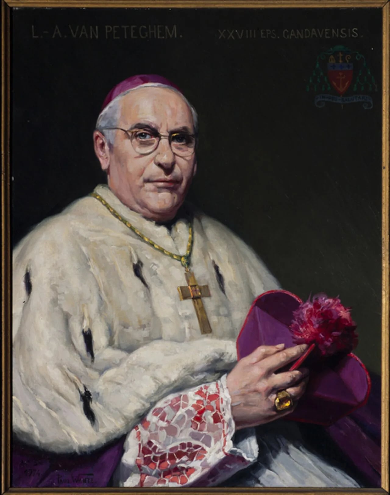 Porträt von Léonce-Albert Van Peteghem (1916–2004) – Gedenkseite