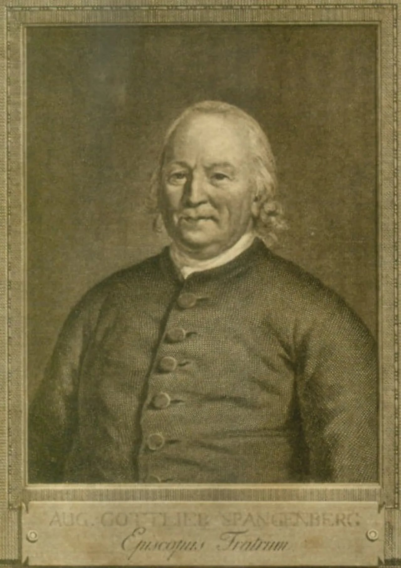 Porträt von August Gottlieb Spangenberg (1704–1792) – Gedenkseite