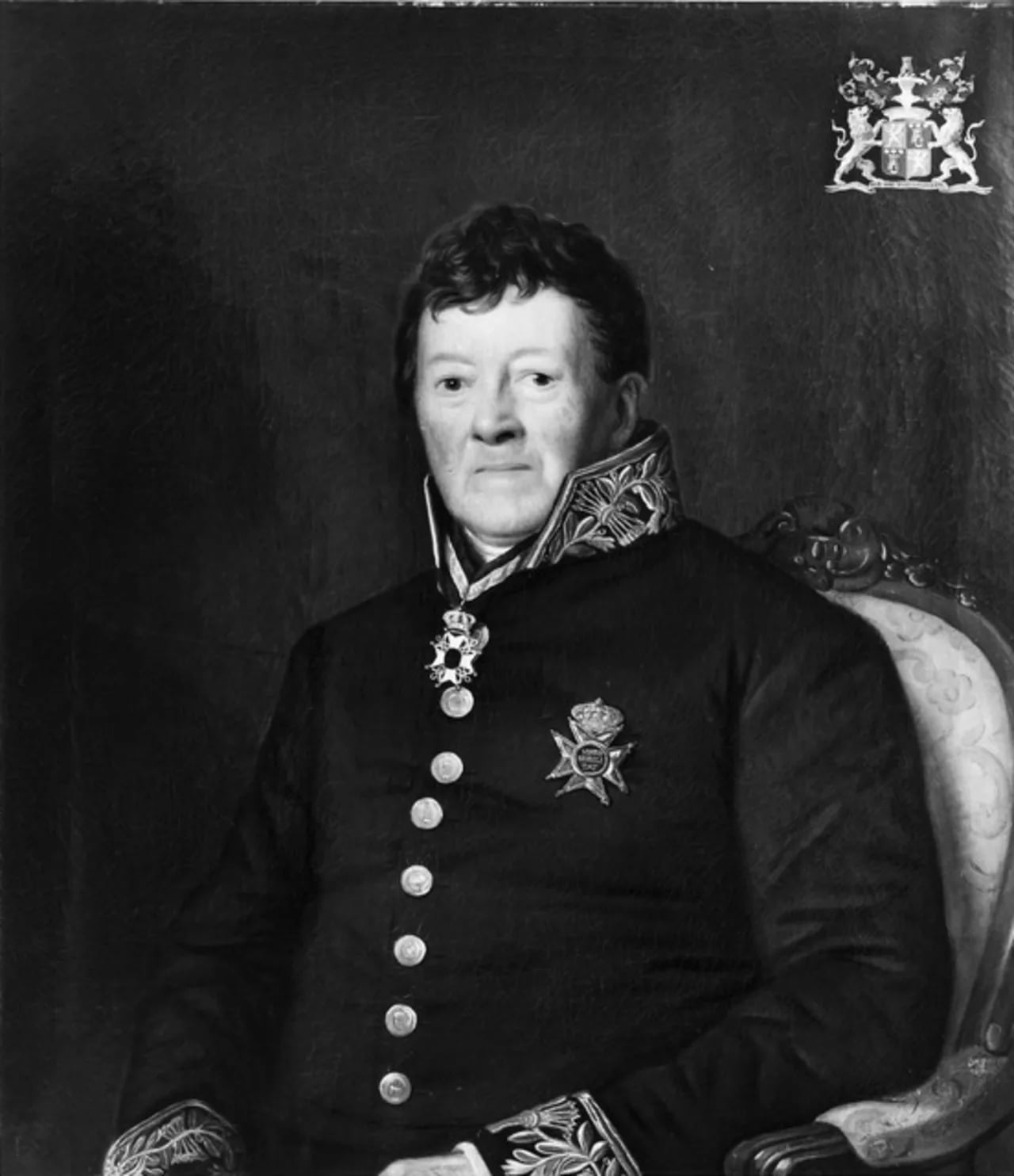 Porträt von Marc Cornelis Willem du Tour van Bellinchave (1764–1850) – Gedenkseite
