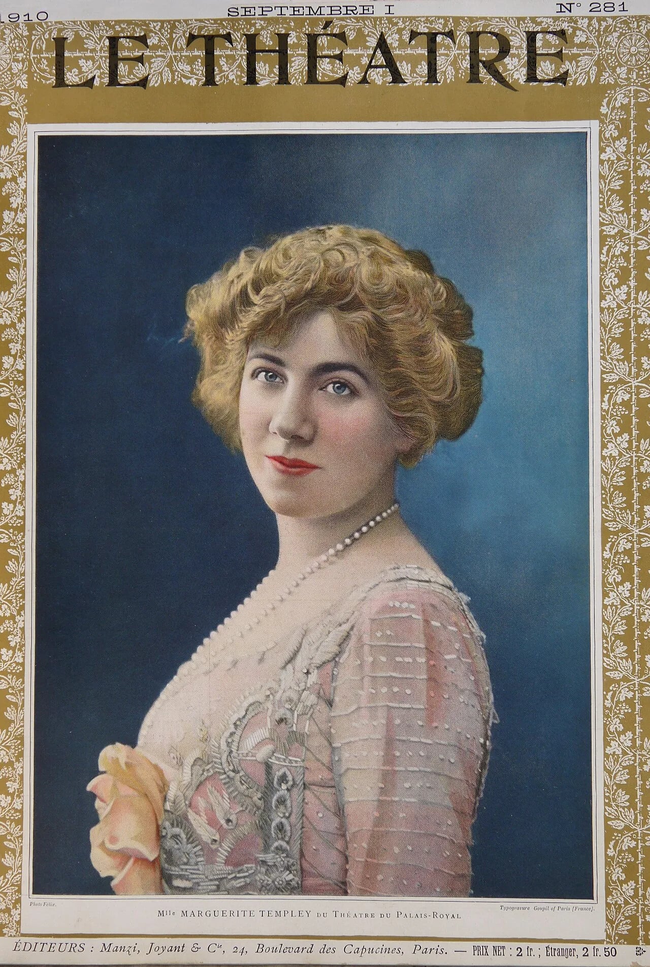 Porträt von Marguerite Templey (1880–1944) – Gedenkseite