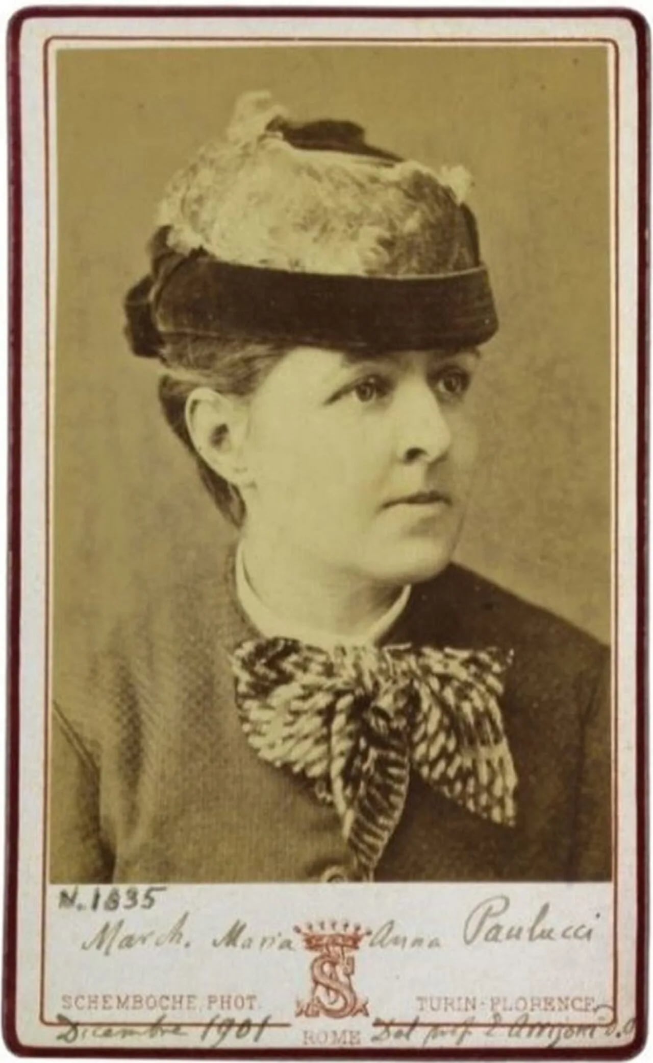 Porträt von Marianna Paulucci (1835–1919) – Gedenkseite