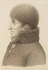 Porträt von Marie-François-Emmanuel de Crussol (1756–1843) – Gedenkseite