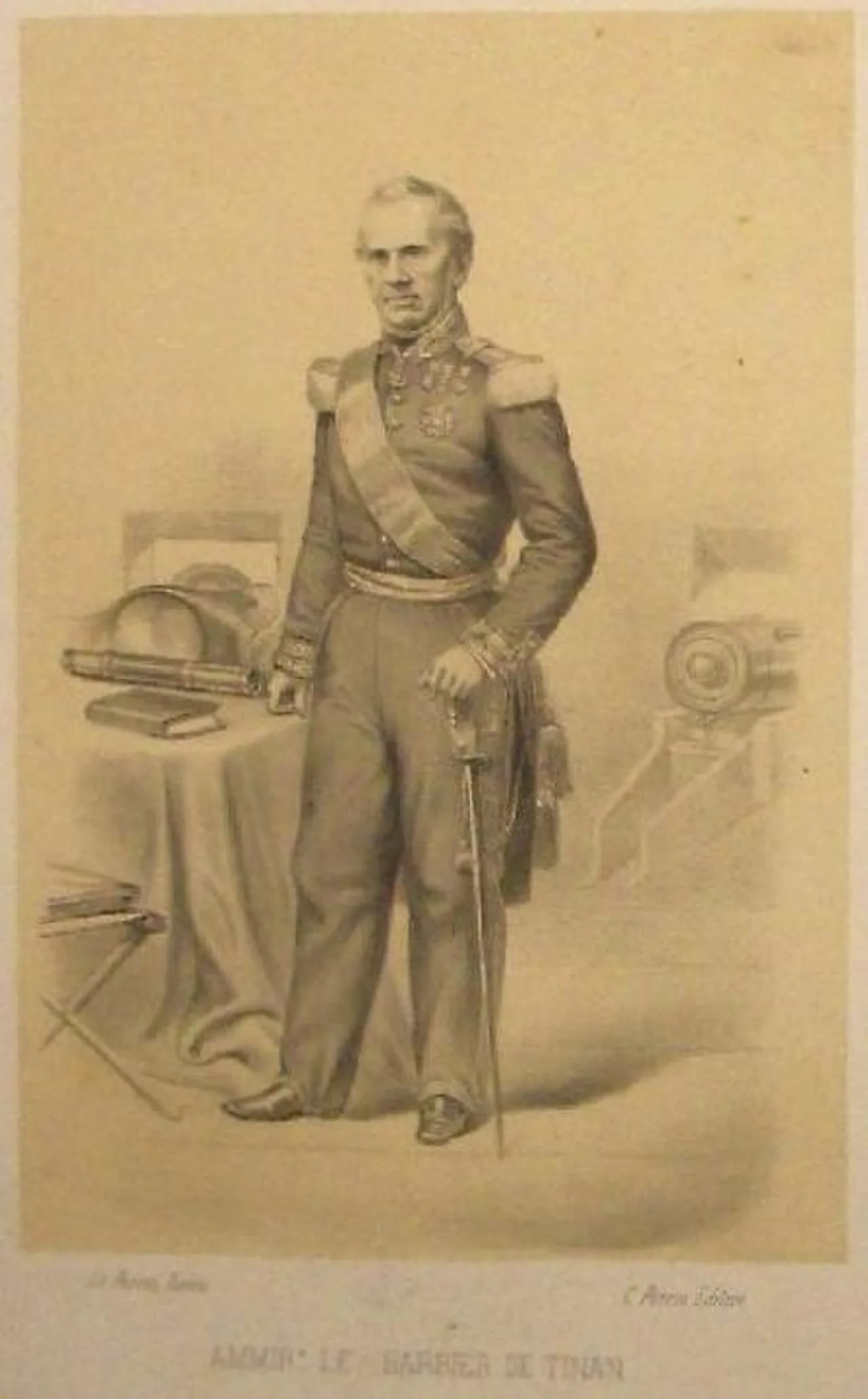 Portrait of Marie Charles Adelbert Lebarbier de Tinan (1803–1876) – memorial page