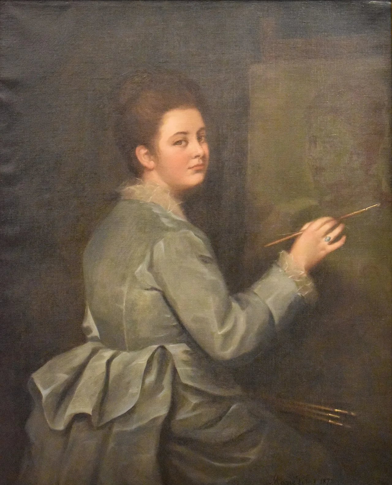 Porträt von Marie Dujardin-Beaumetz (1854–1893) – Gedenkseite